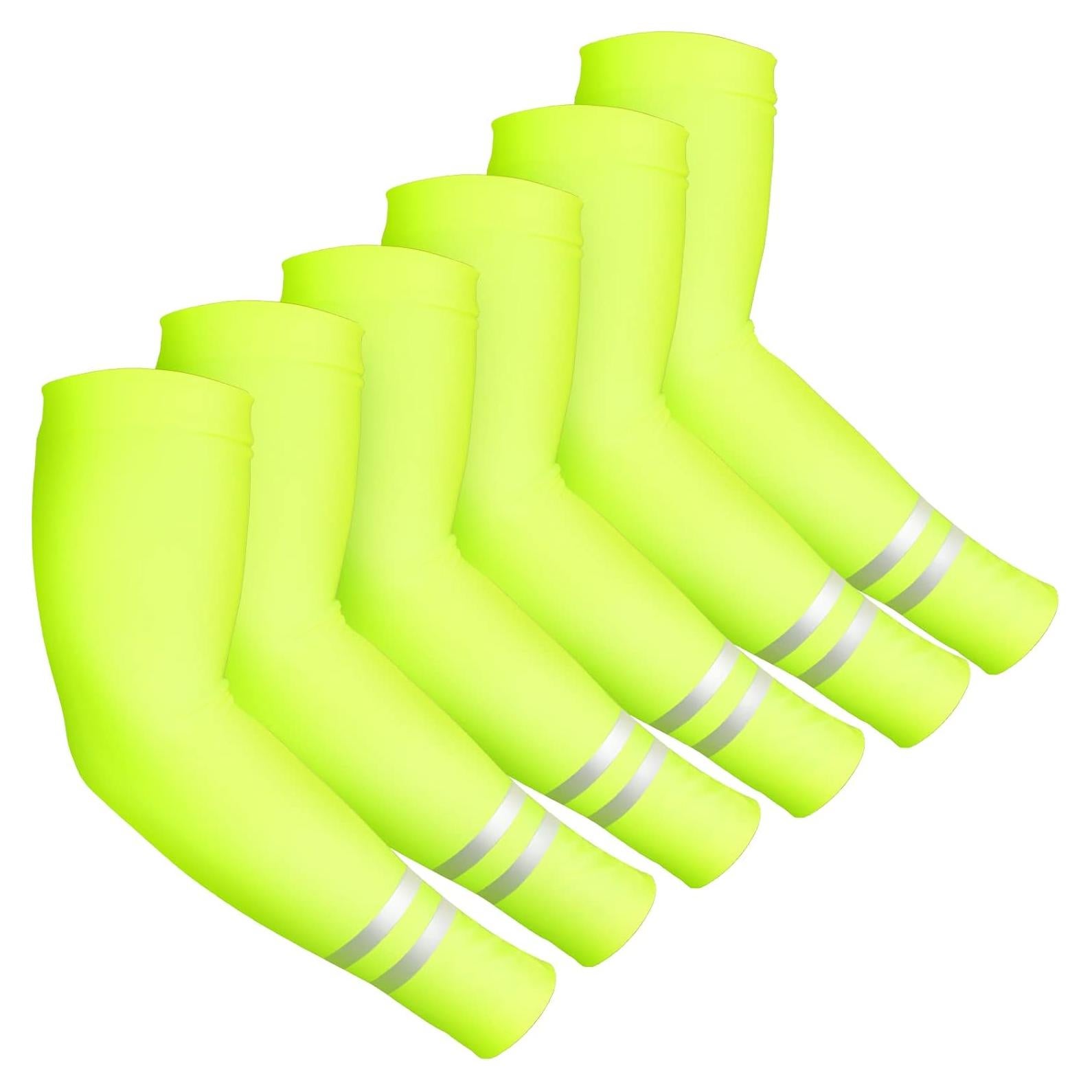 Mangas de Protección Solar UV SATINIOR 6 Pares para Deportes