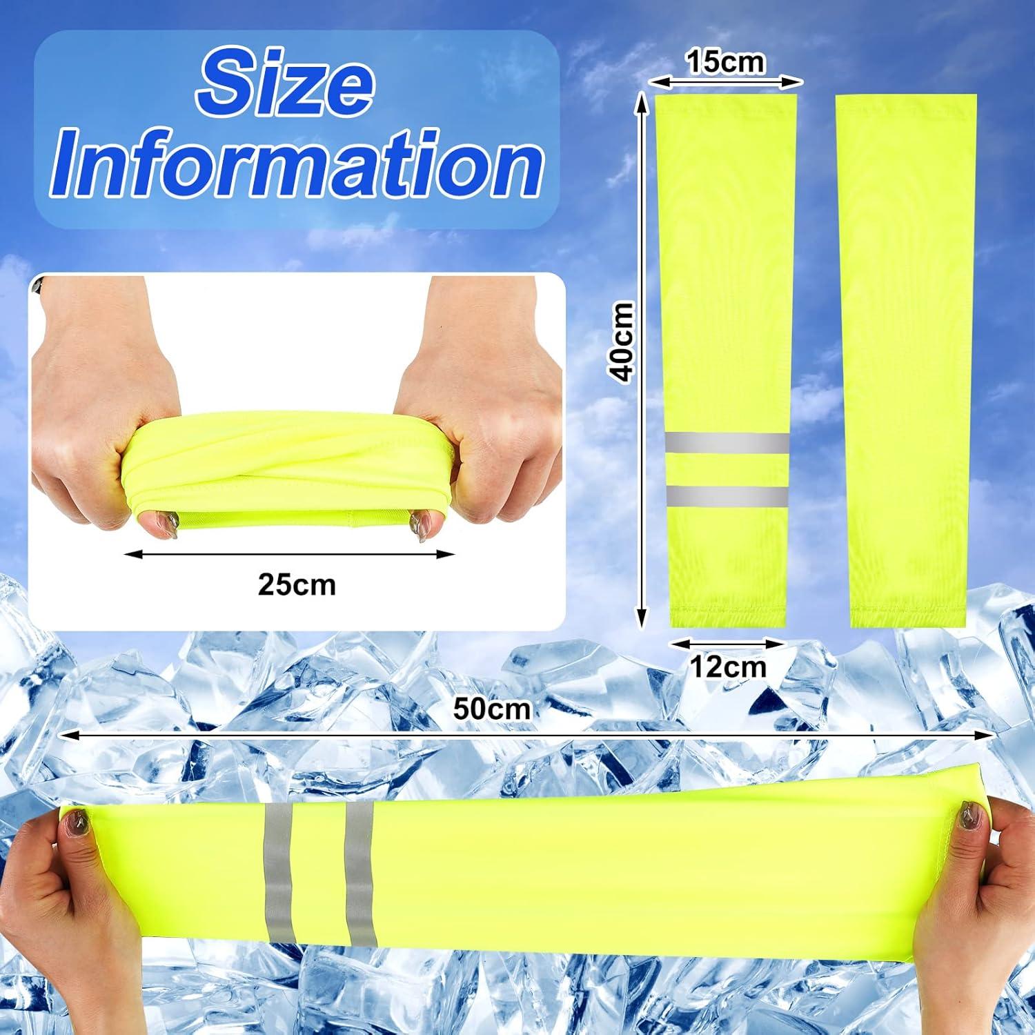 Mangas de Protección Solar UV SATINIOR 6 Pares para Deportes