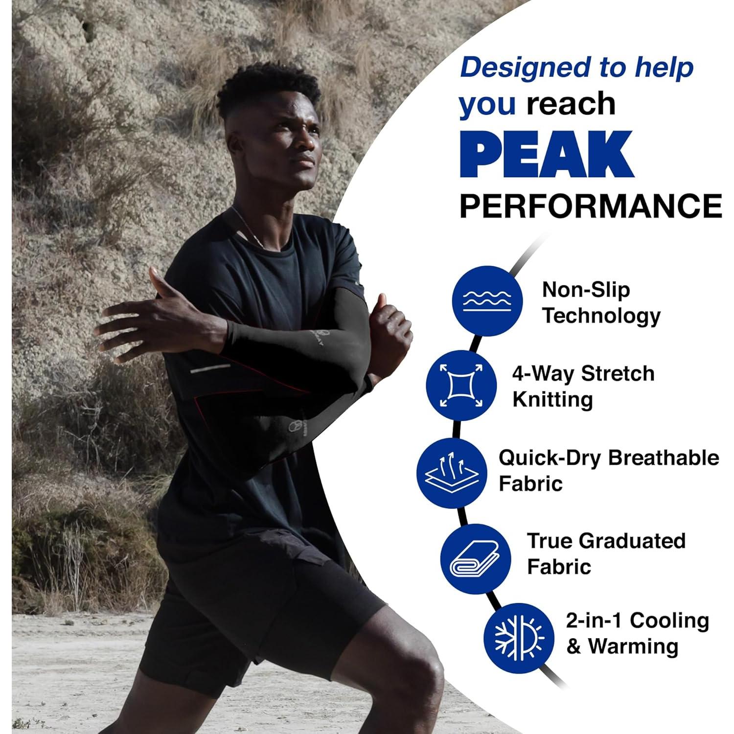 Manguitas Armoray UPF 50 para Hombres y Mujeres - Compresión