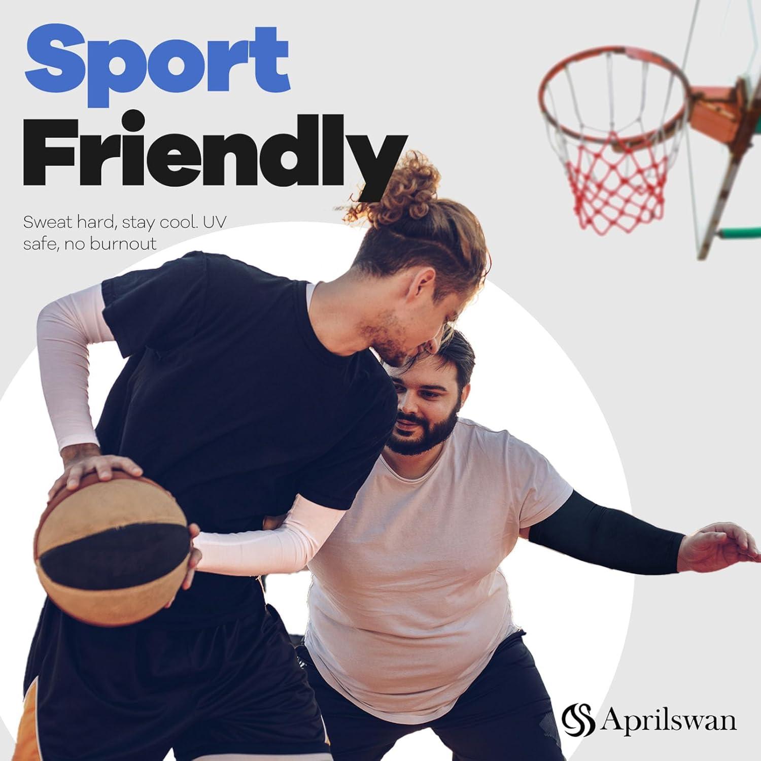 Manguitas de Compresión UV Aprilswan - Antideslizantes, UPF 50+