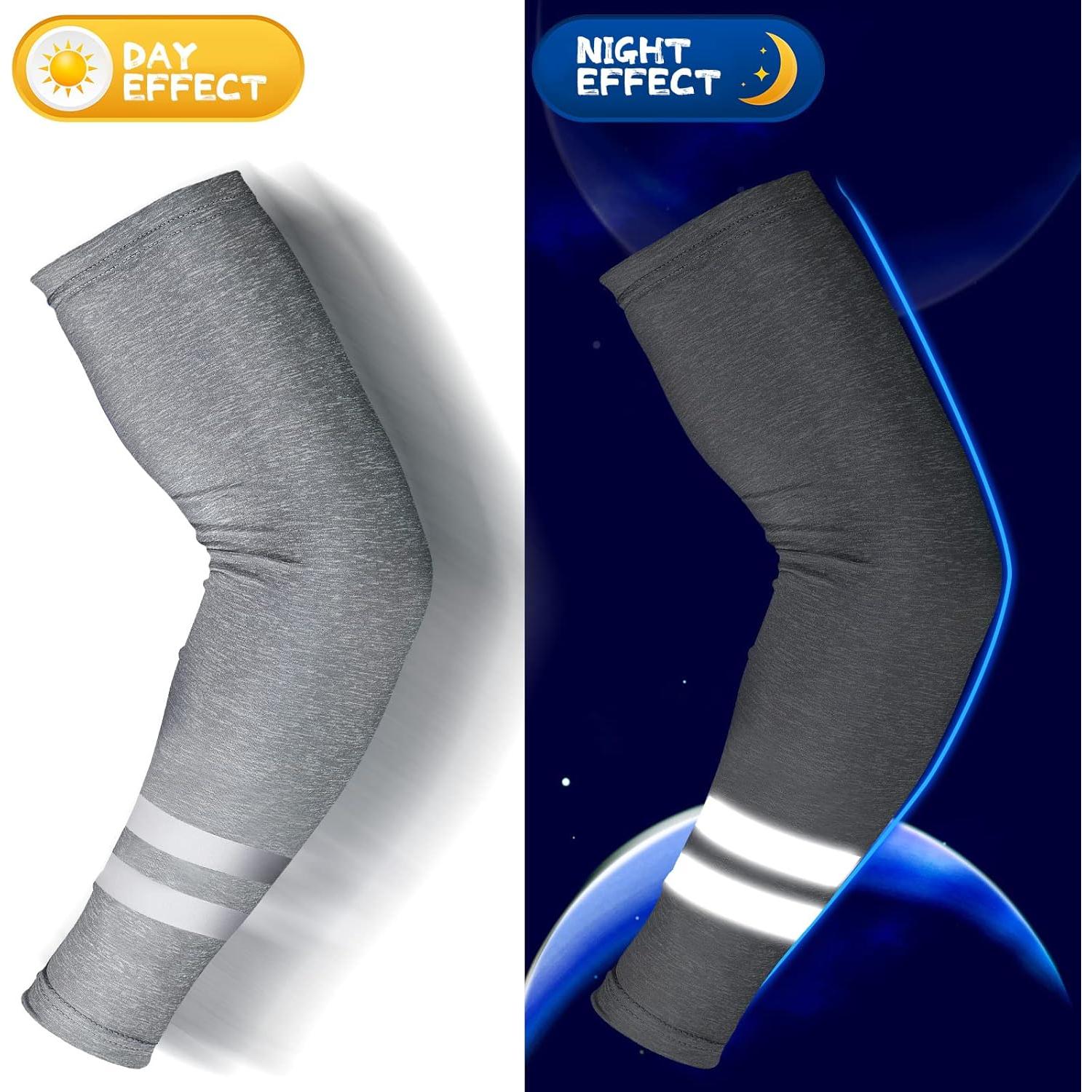 Geyoga 4 Pares Mangas de Protección UV para Deportes al Aire Libre