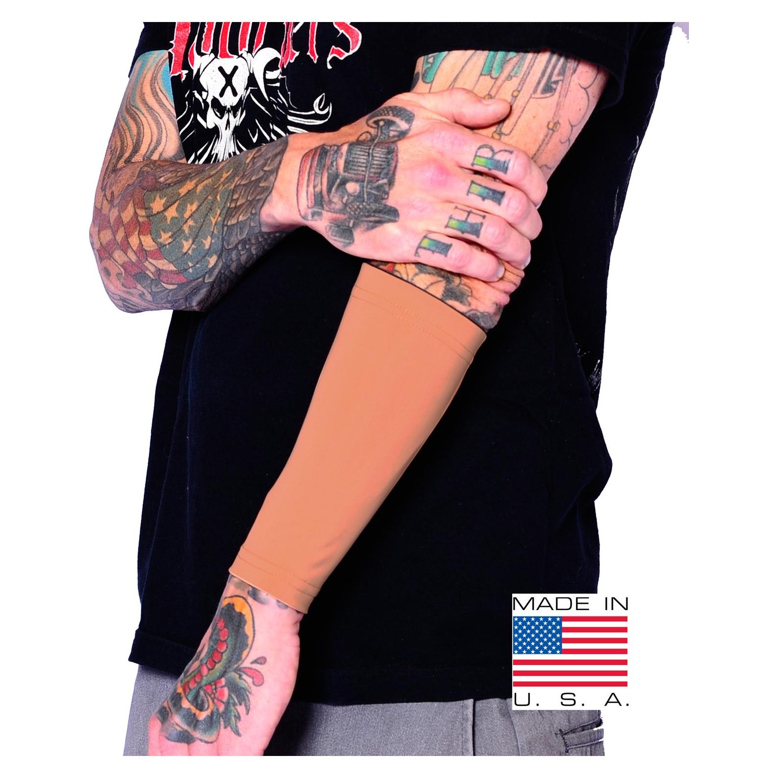 Manga Cubierta de Tatuaje Tat2X Ink Armor 23 cm Tono Bronceado