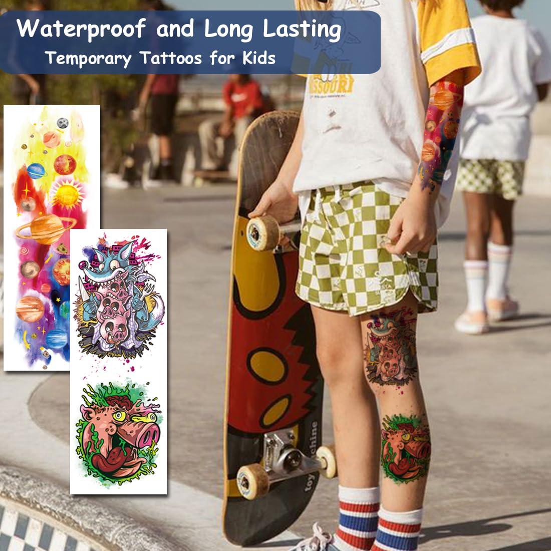 Tatuajes Temporales de Manga Completa CHARLENT - 11 Hojas