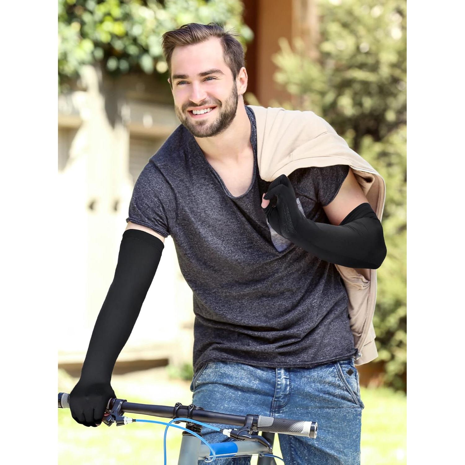 Mangas de Sol Bencailor 2 Pares UV para Hombres y Mujeres