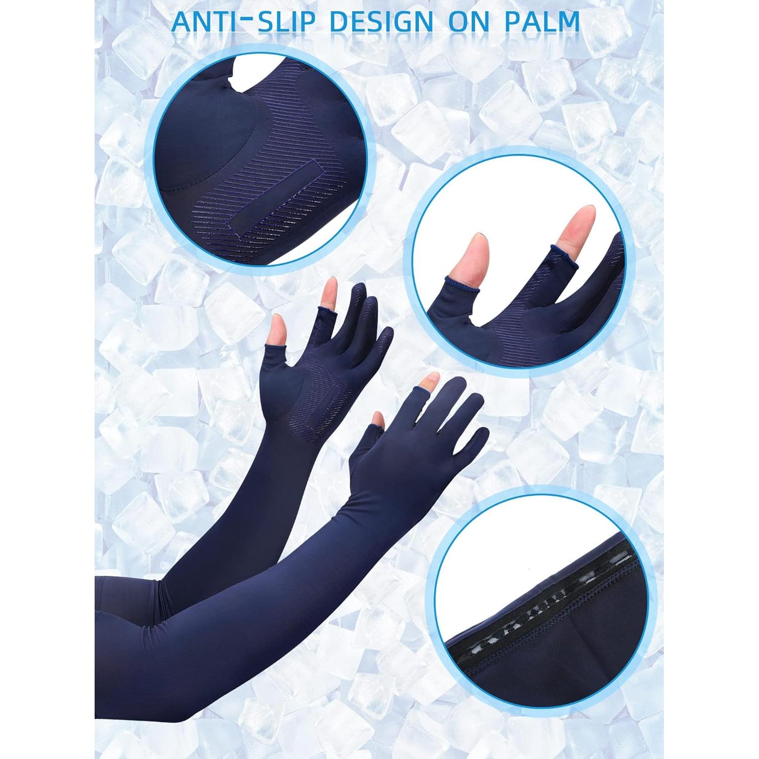 Mangas de Sol Bencailor 2 Pares UV para Hombres y Mujeres