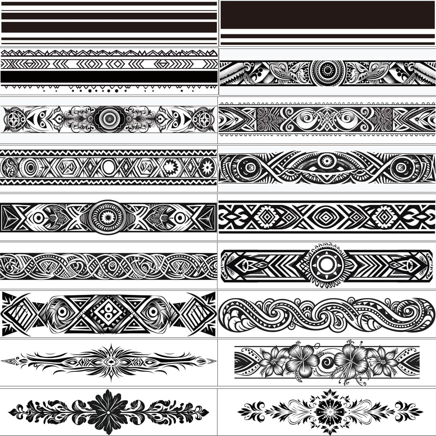 Tatuajes Temporales de Banda GLARYYEARS - Paquete de 18 Realistas