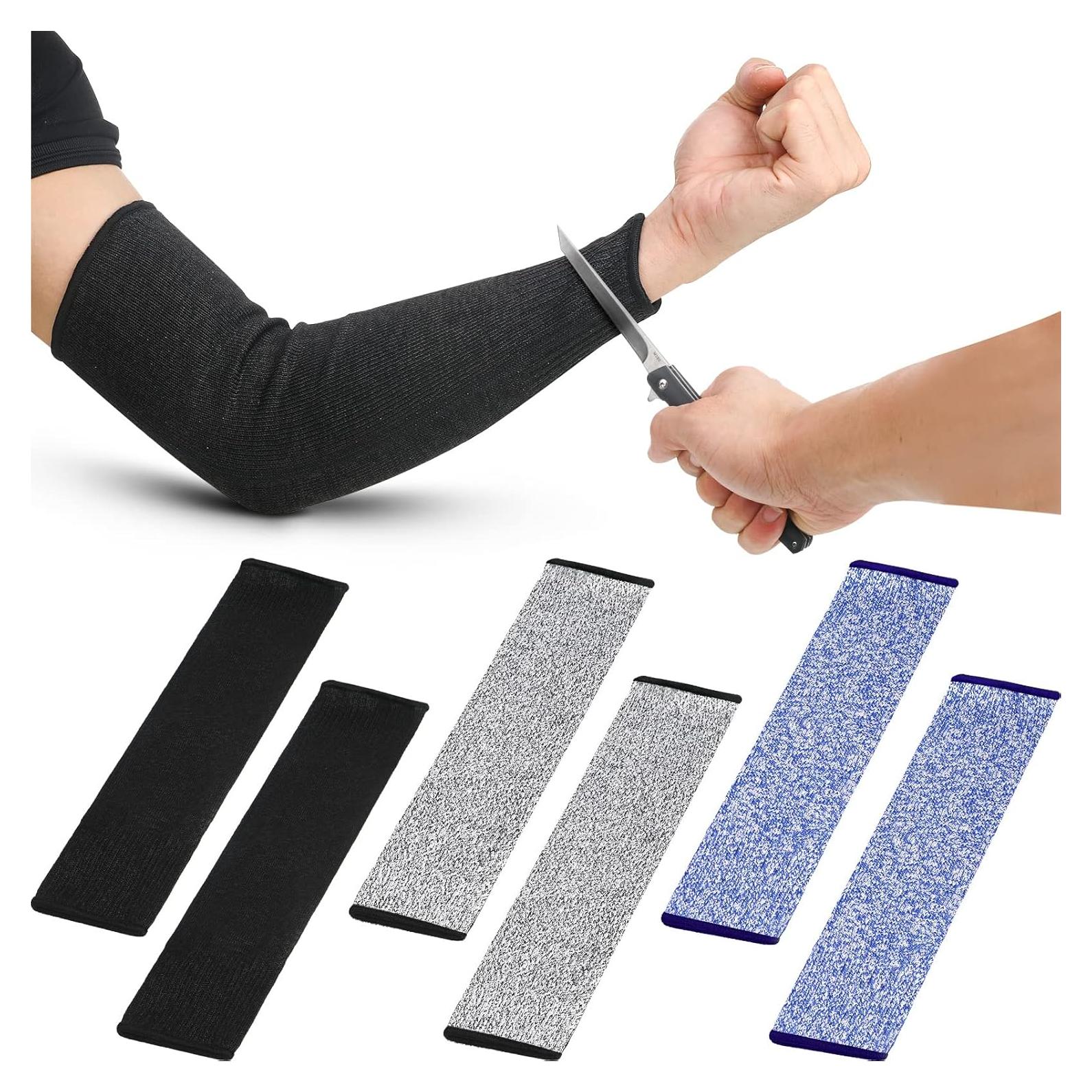 Chuarry 3 Pares de Mangas Protectivas Resistentes a Cortes Nivel 5