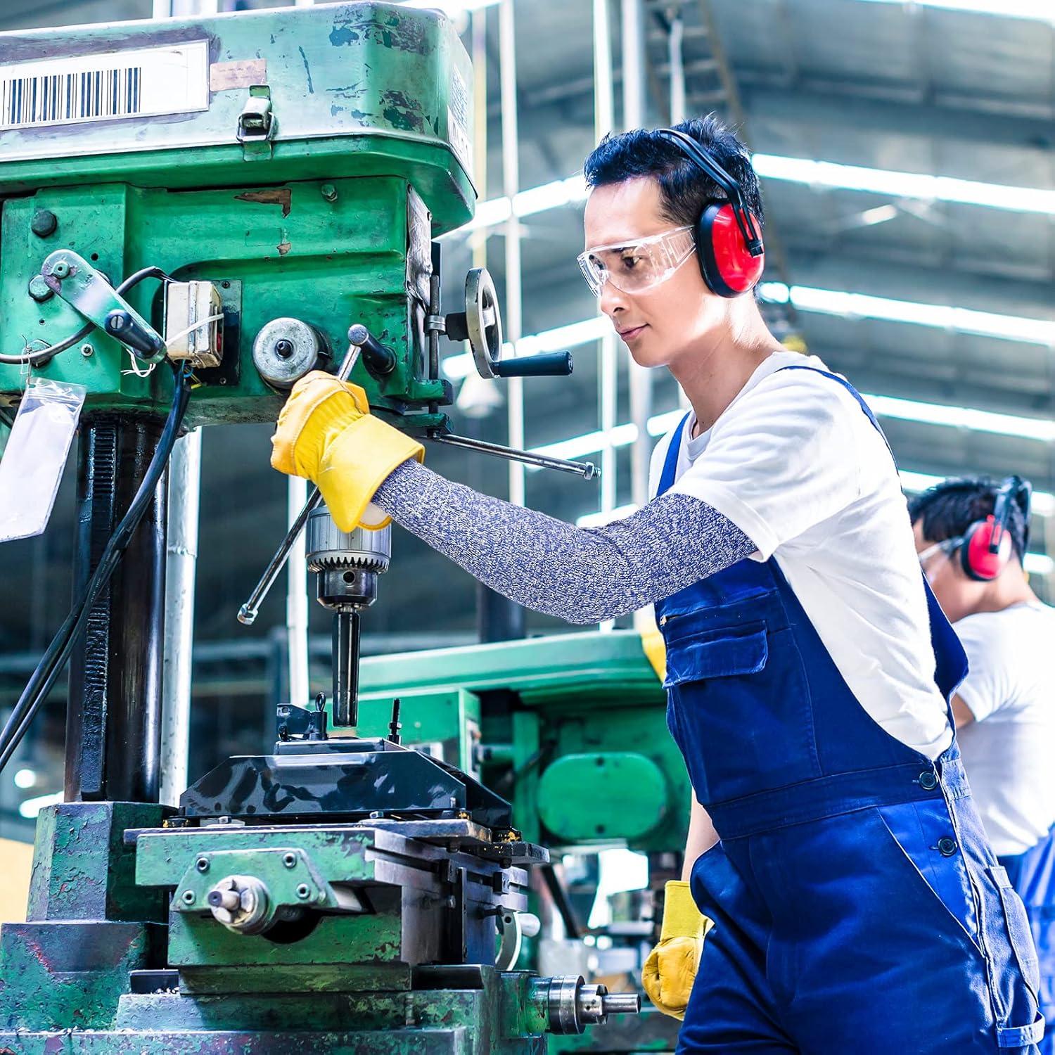 Chuarry 3 Pares de Mangas Protectivas Resistentes a Cortes Nivel 5