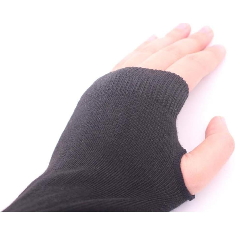 Mangas Térmicas Sin Dedos Elásticas para Damas - Negro