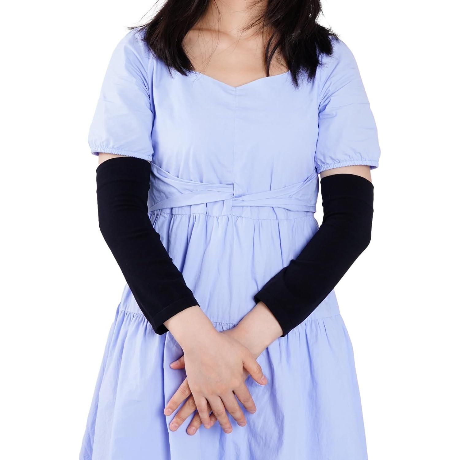 HOVEOX 3 Pares Mangas Cubiertas de Tatuaje Negro 25.9 cm