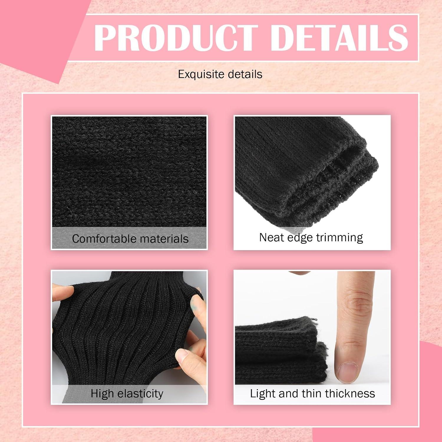 Calentadores de brazos sin dedos Abeillo en encaje blanco