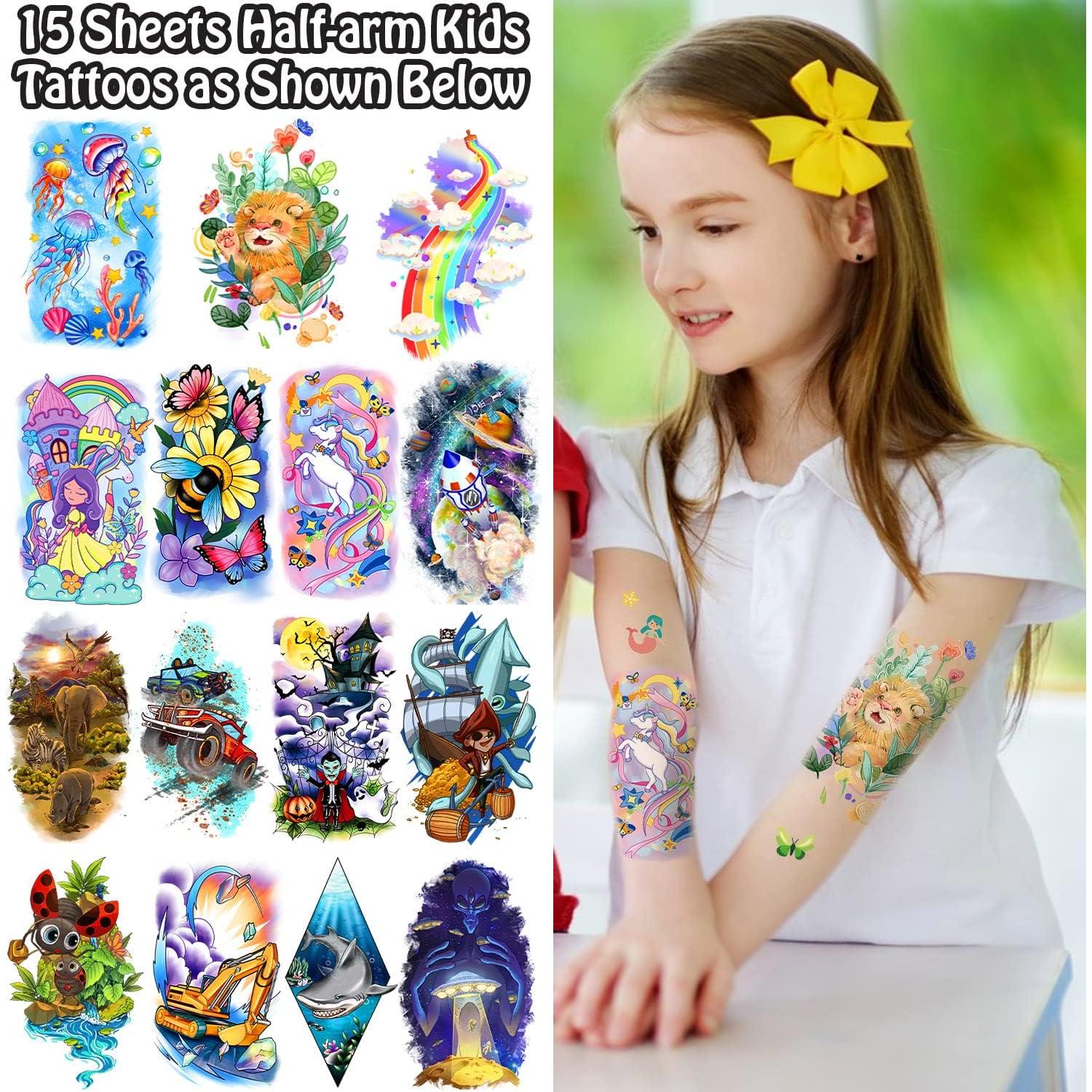 Tatuajes Temporales para Niños Leesgel - 66 Hojas Diversas