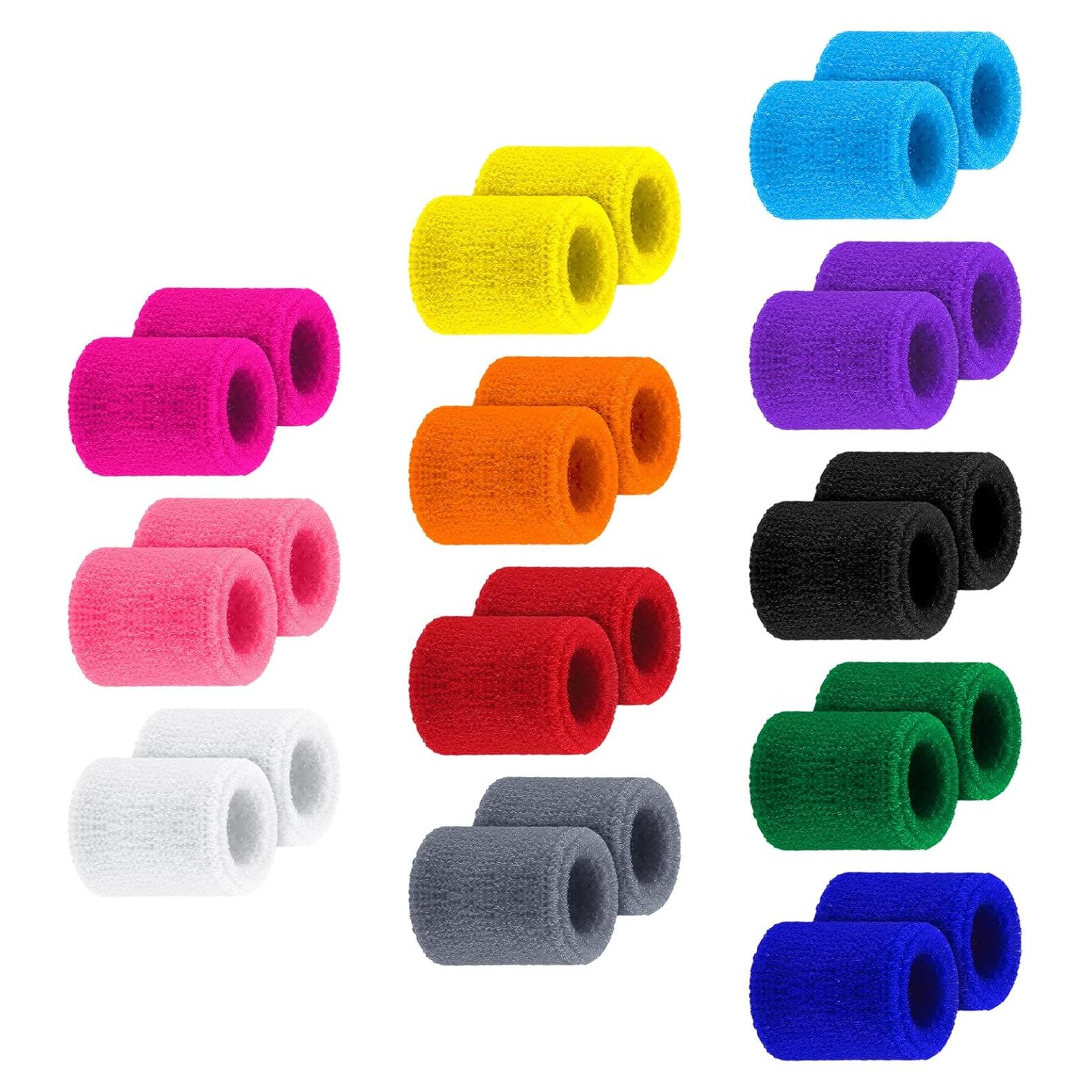 12 Pulseras de Sudor para Niños Hungdao - Colores Variados