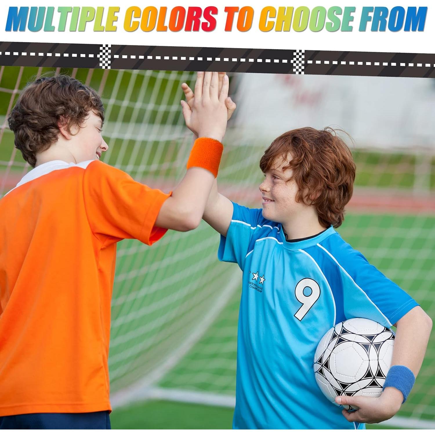 12 Pulseras de Sudor para Niños Hungdao - Colores Variados