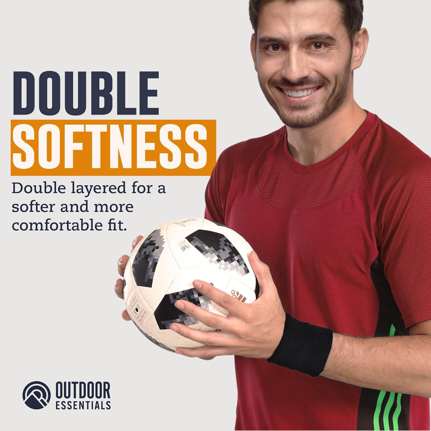 Muñequera de Sudor OutdoorEssentials - Paquete de 3 Unidades