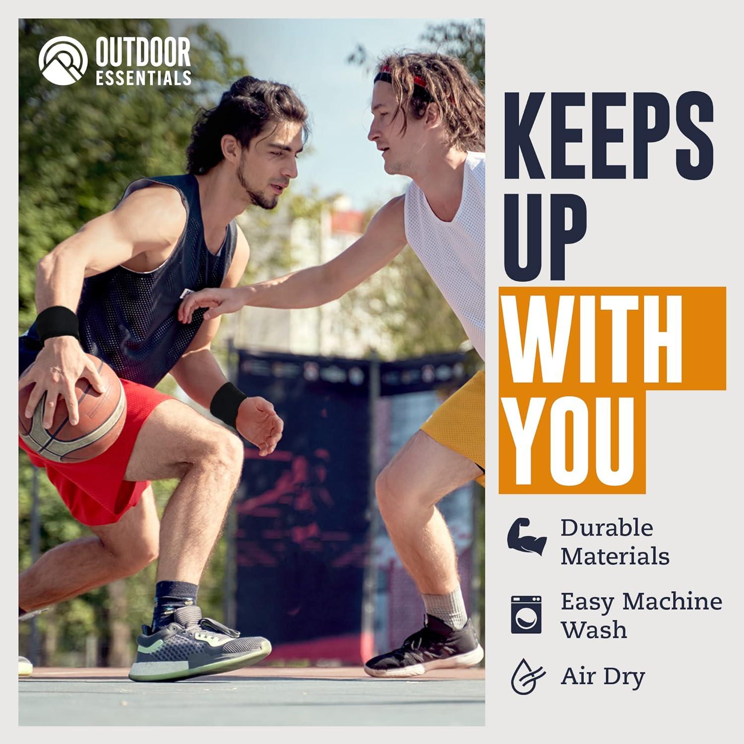 Muñequera de Sudor OutdoorEssentials - Paquete de 3 Unidades