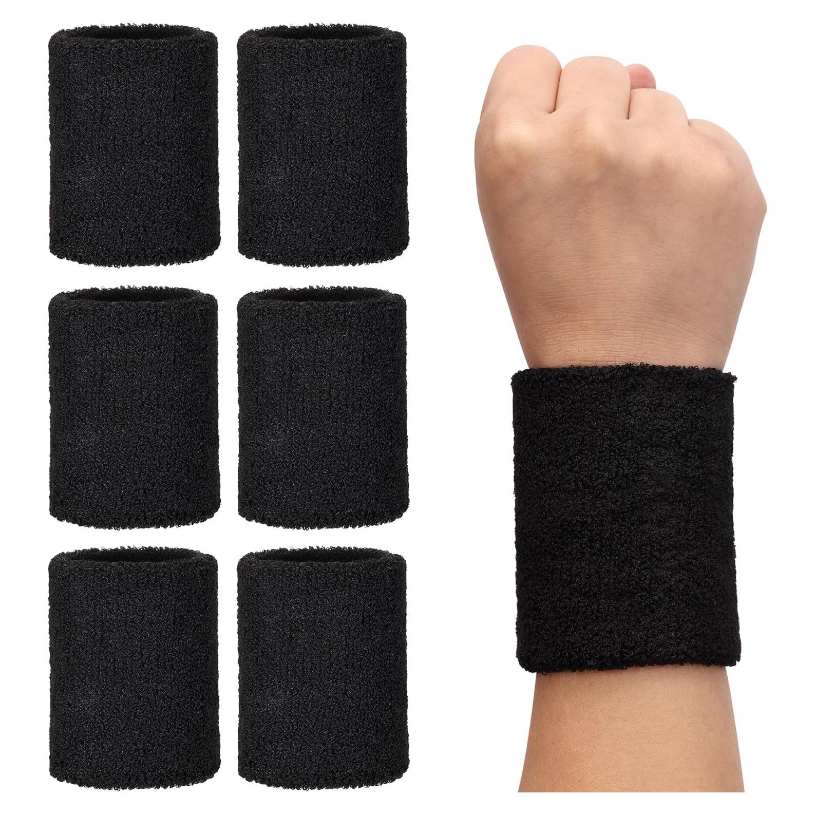 Muñequera de Sudor H&S, 6 Pcs, Talla Única, Absorbente