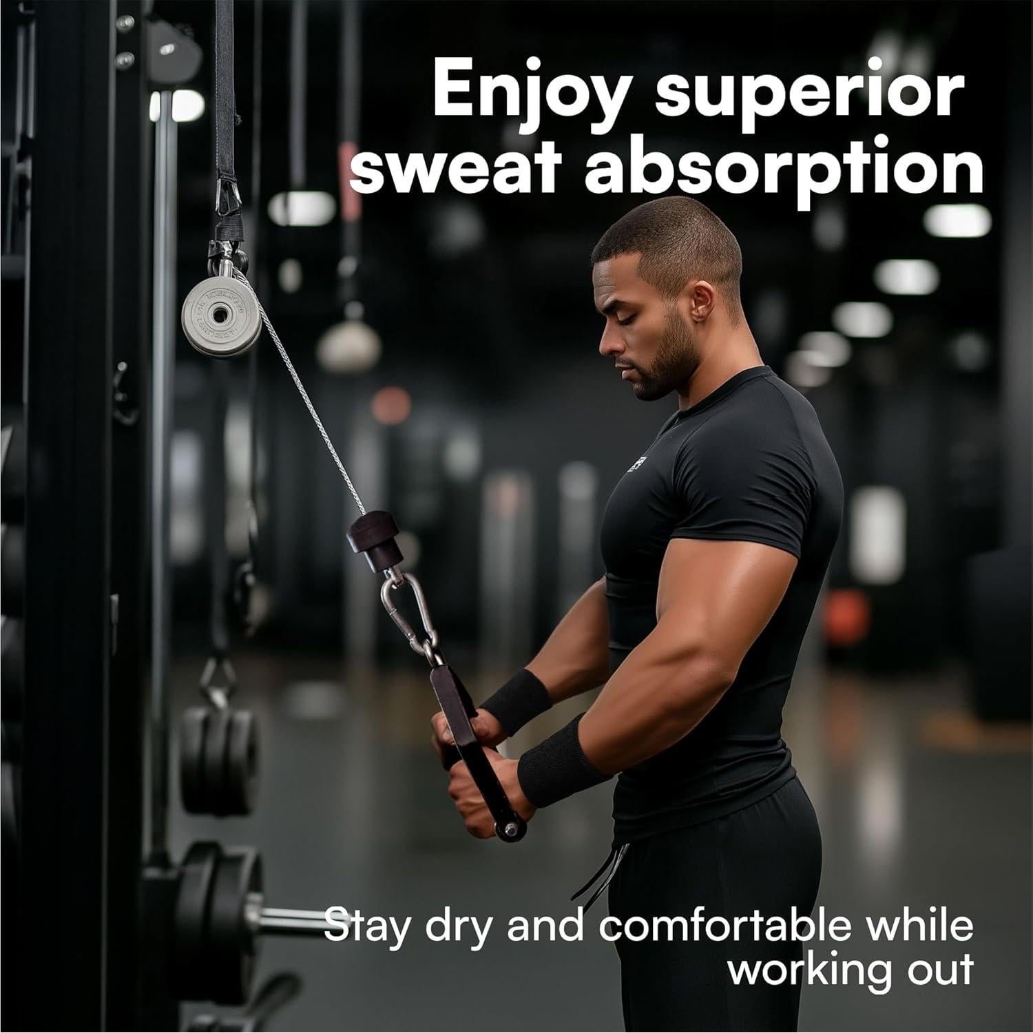 Muñequera de Sudor H&S, 6 Pcs, Talla Única, Absorbente