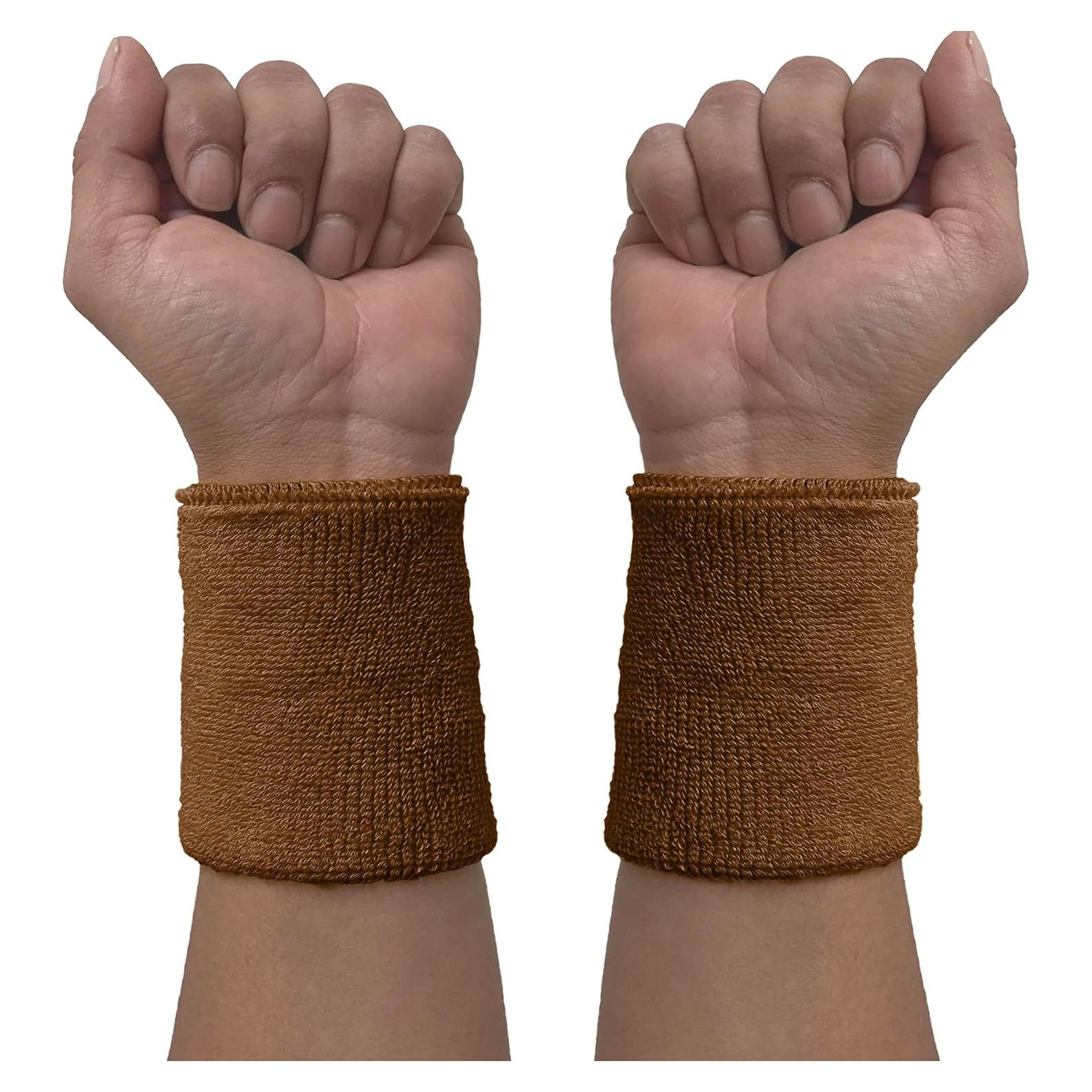 Muñequera Deportiva Couver WB104-MIX Algodón 8x10 cm 1 Par