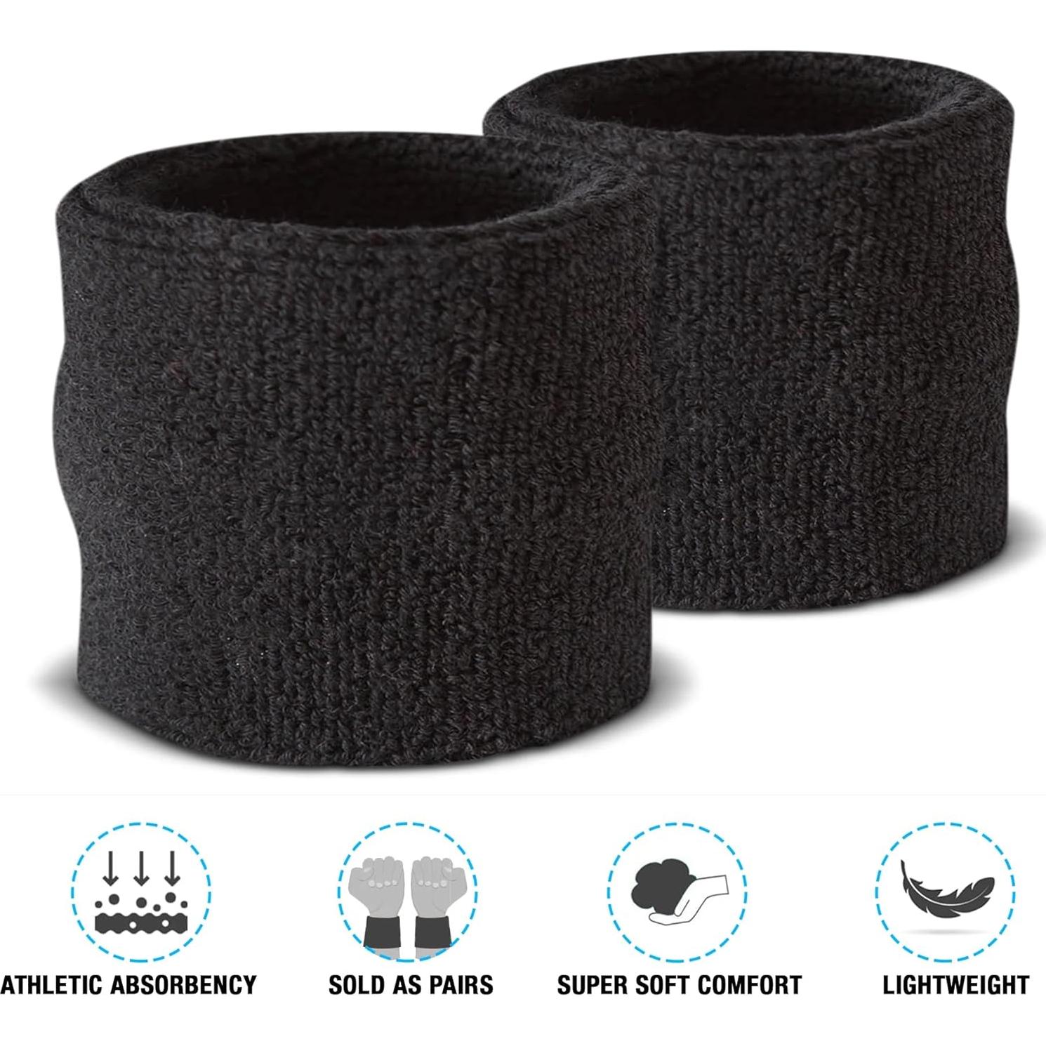 Muñequera Deportiva Suddora para Niños - Algodón Terry 5 cm