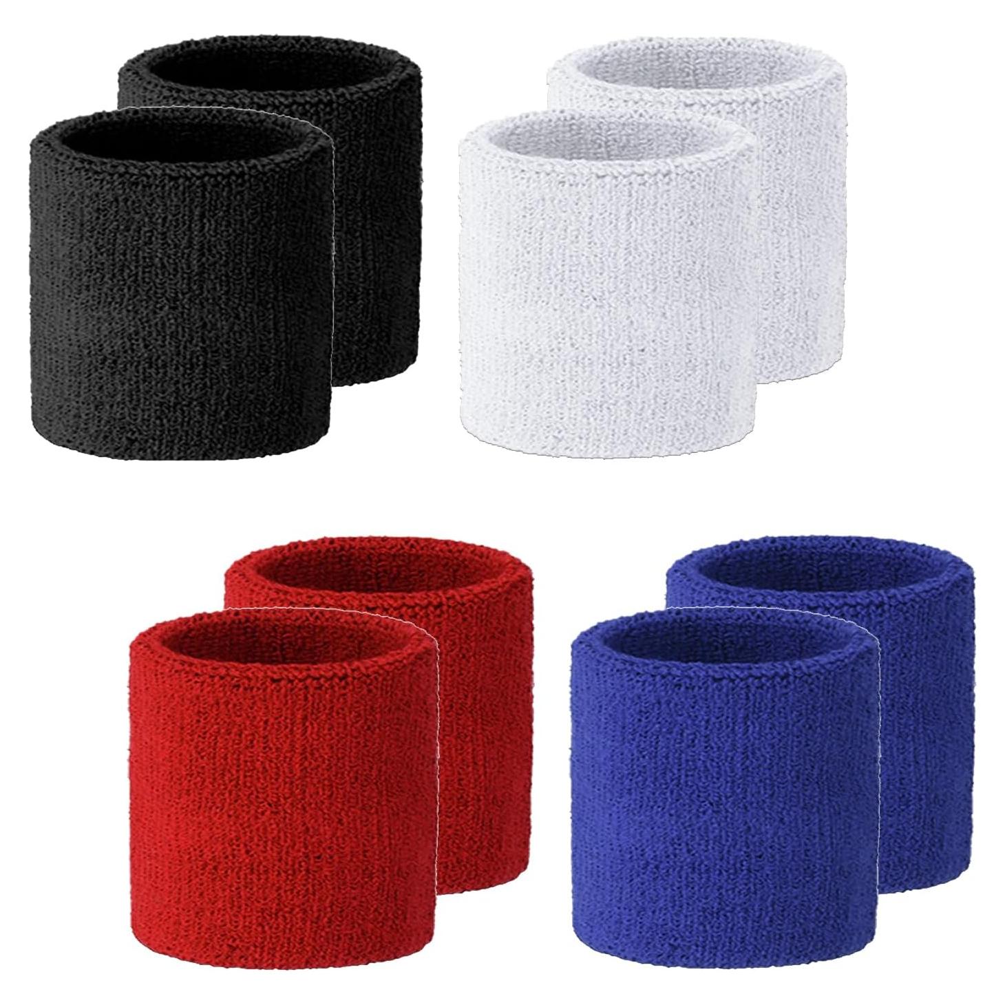 Muñequera de Sudor Cosmos - 4 Pares Algodón Absorbente