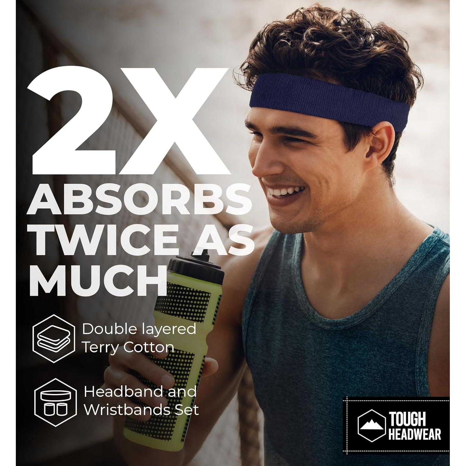 Conjunto de Bandas para Sudor Tough Headwear - Marino