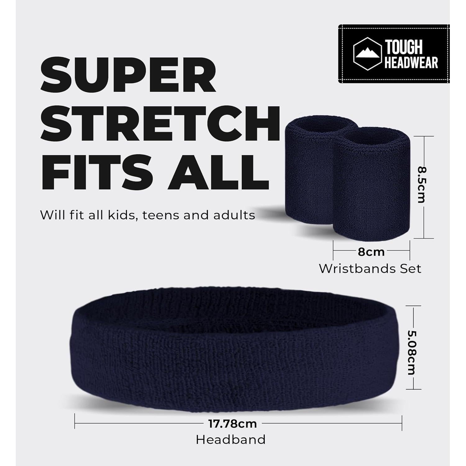 Conjunto de Bandas para Sudor Tough Headwear - Marino