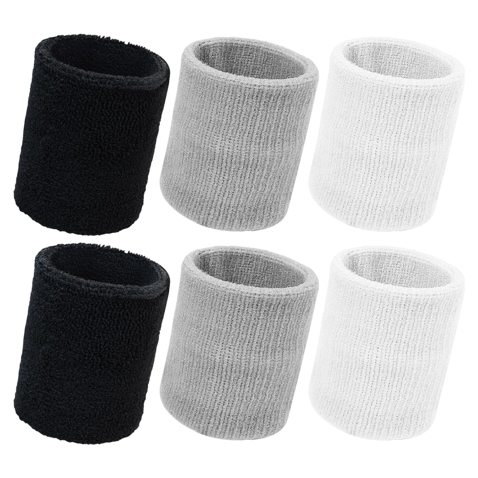 Muñequera Absorbente QVYQVY - Paquete de 6 Unisex para Deportes