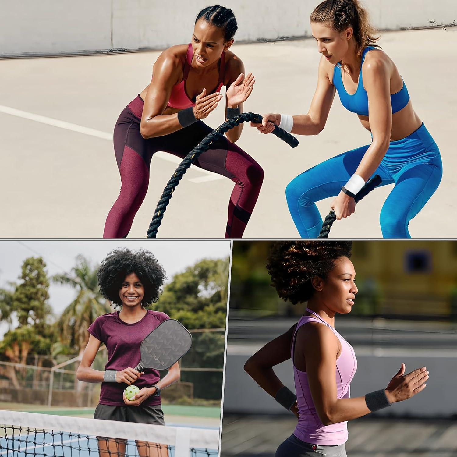 Muñequera Absorbente QVYQVY - Paquete de 6 Unisex para Deportes