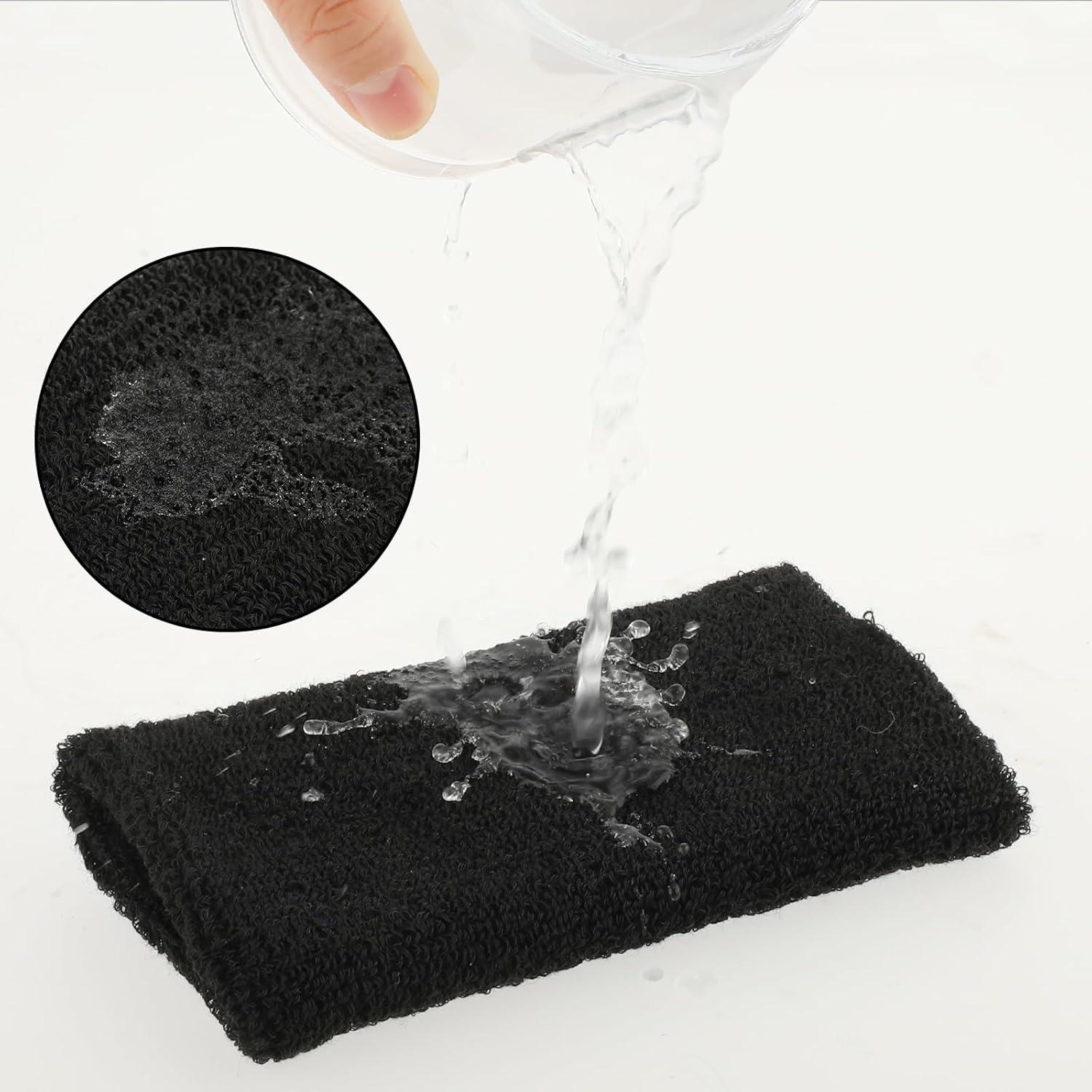 Muñequera Elástica COMNICO para Sudor - 15x7 cm - Negro