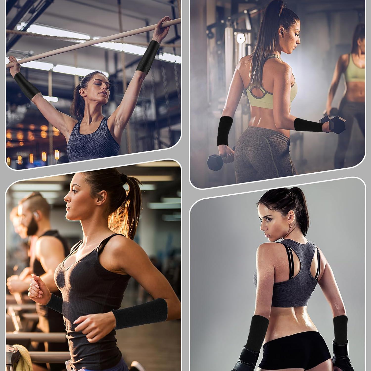 Muñequera Elástica COMNICO para Sudor - 15x7 cm - Negro