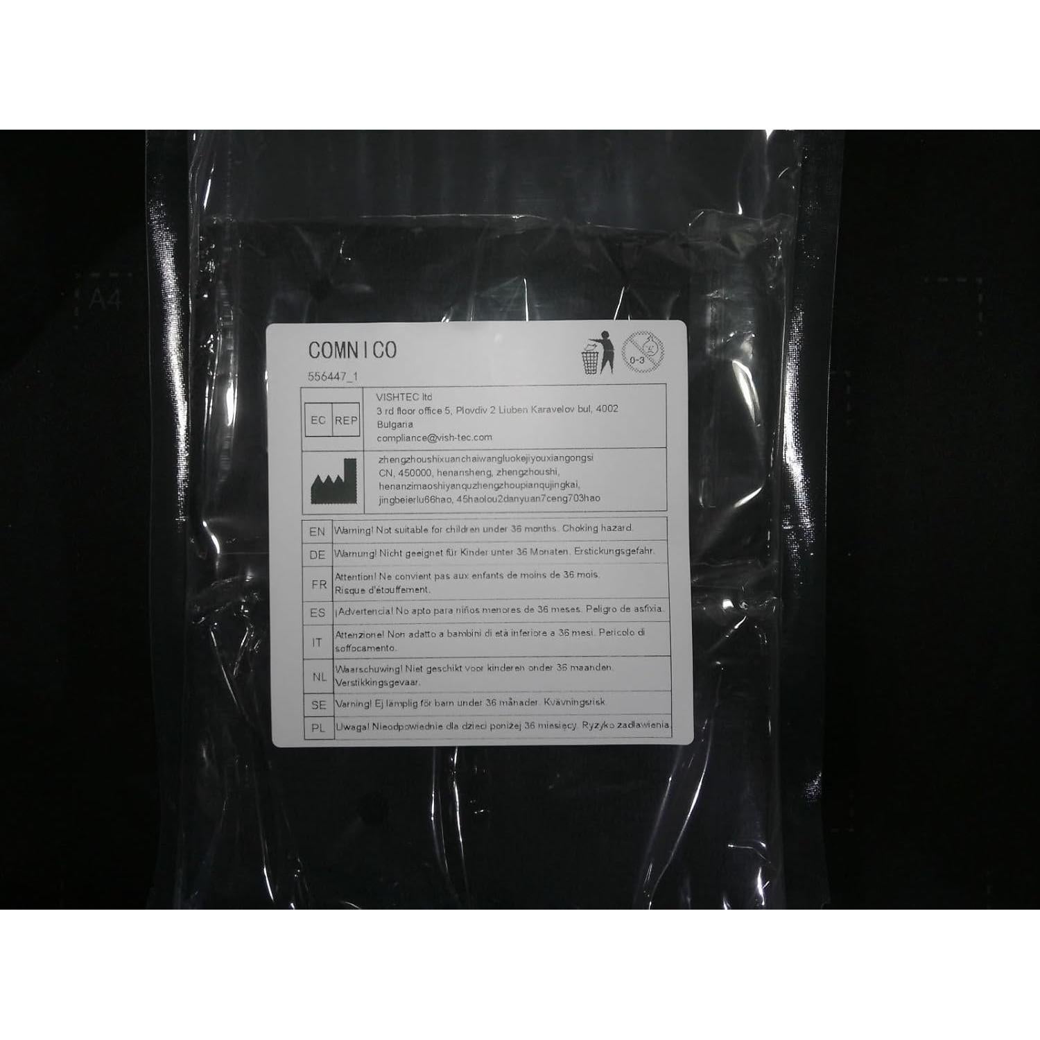 Muñequera Elástica COMNICO para Sudor - 15x7 cm - Negro