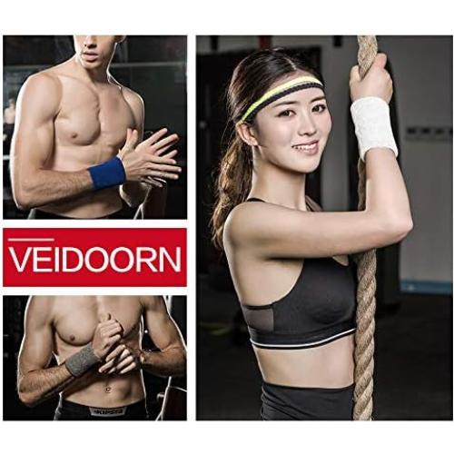 Conjunto 24 Muñequera Deportiva INHEMi Algodón Absorbente