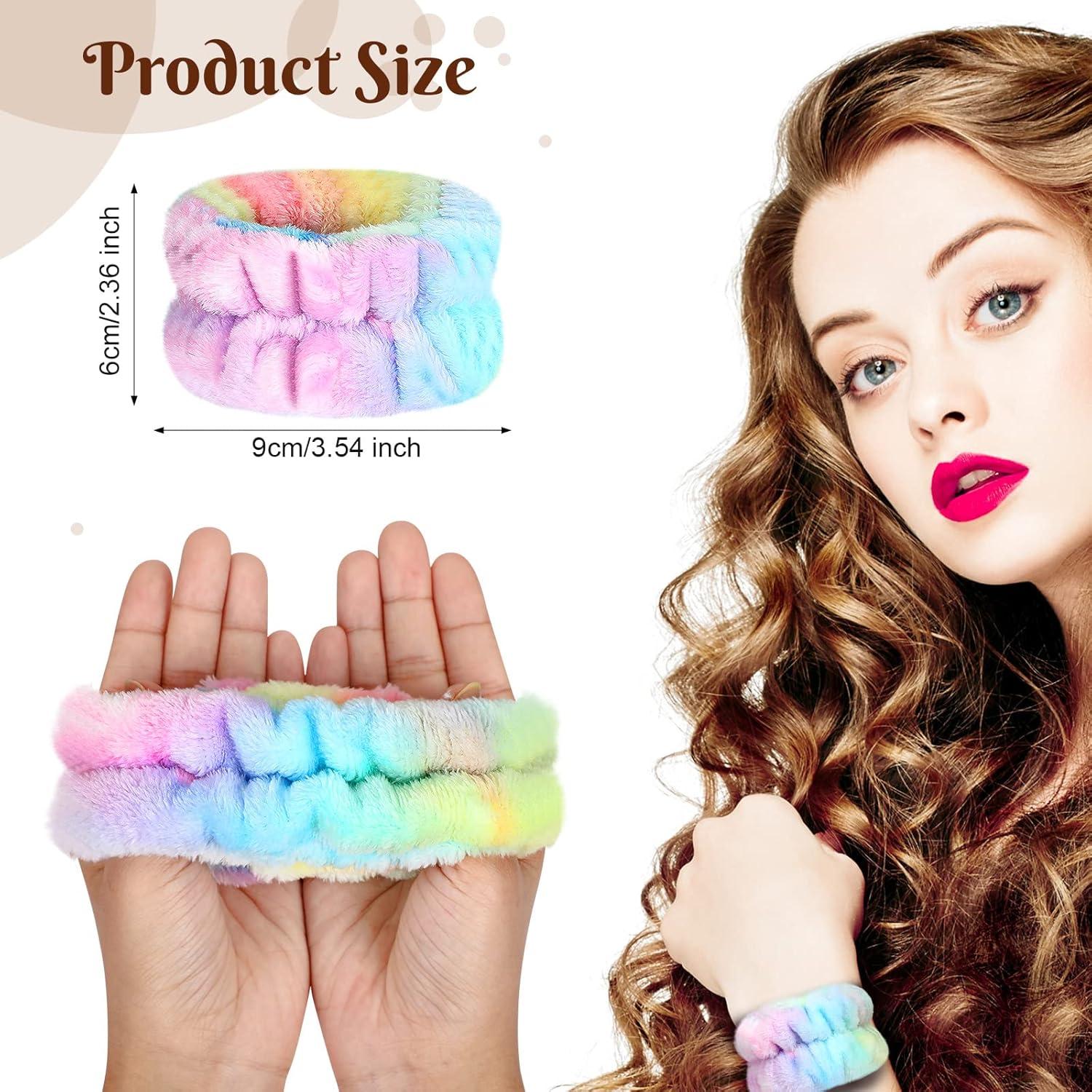 8 Bandas de Muñeca Spa Janinka Franela Multicolor Ajustables