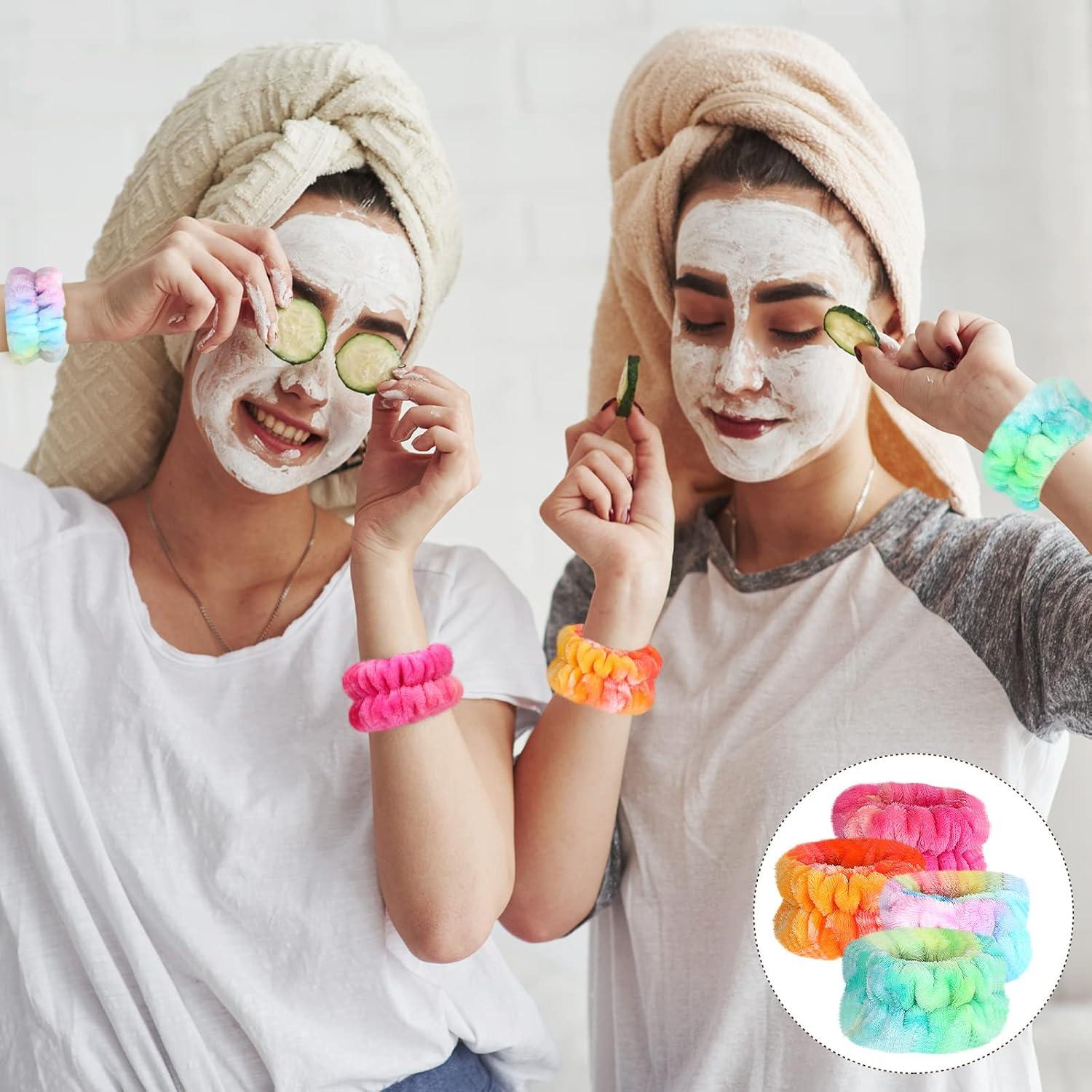 8 Bandas de Muñeca Spa Janinka Franela Multicolor Ajustables