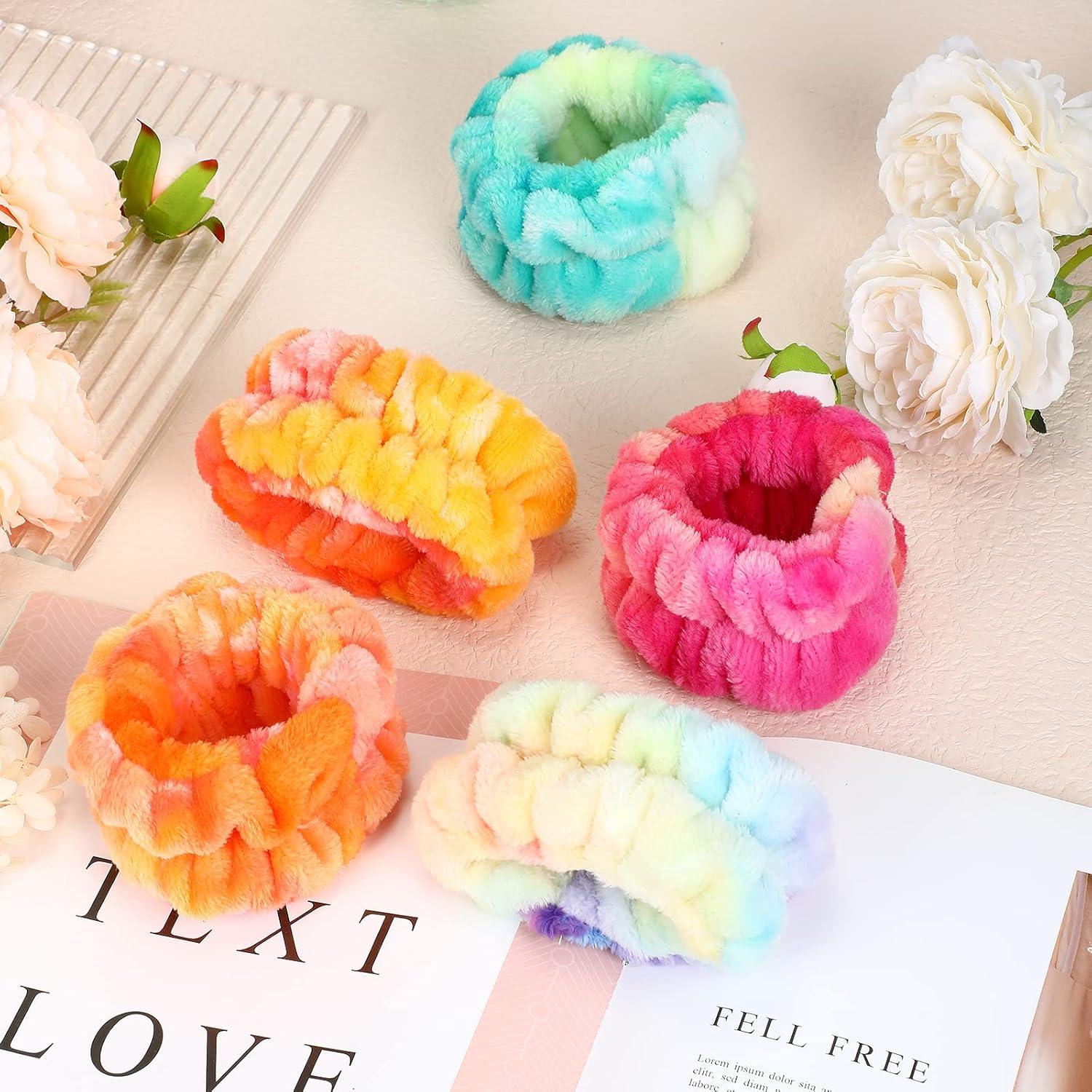 8 Bandas de Muñeca Spa Janinka Franela Multicolor Ajustables