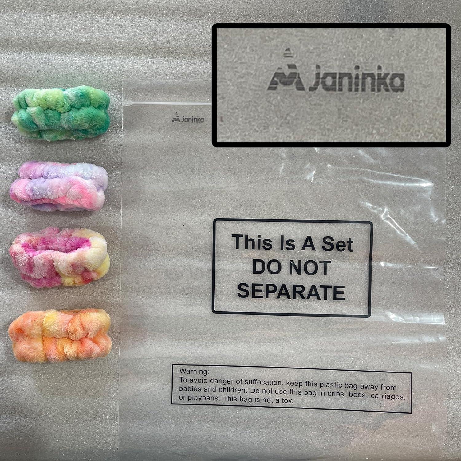 8 Bandas de Muñeca Spa Janinka Franela Multicolor Ajustables