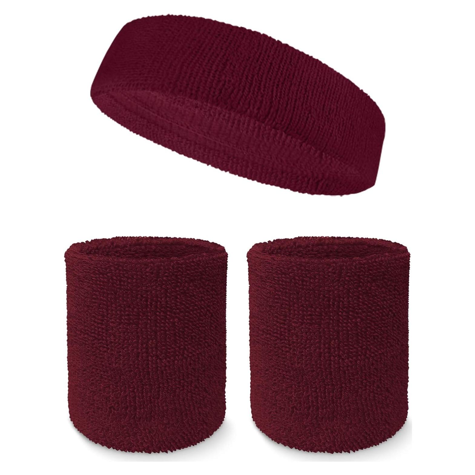 Juego de Toallas de Tela Couver - Diadema y Muñequera Absorbente