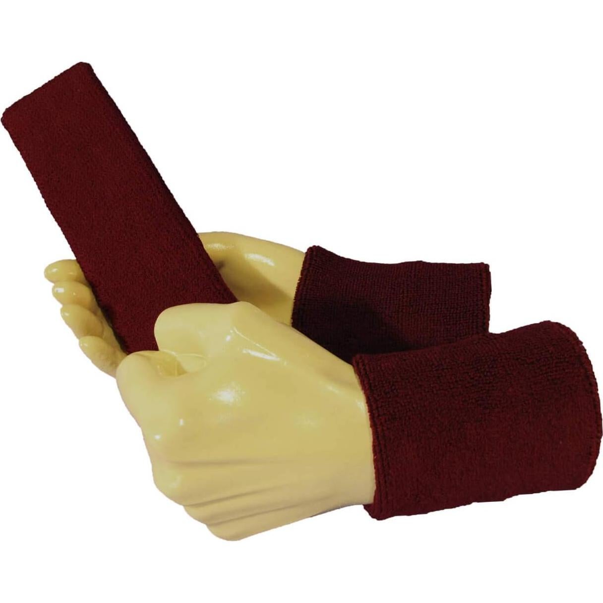 Juego de Toallas de Tela Couver - Diadema y Muñequera Absorbente