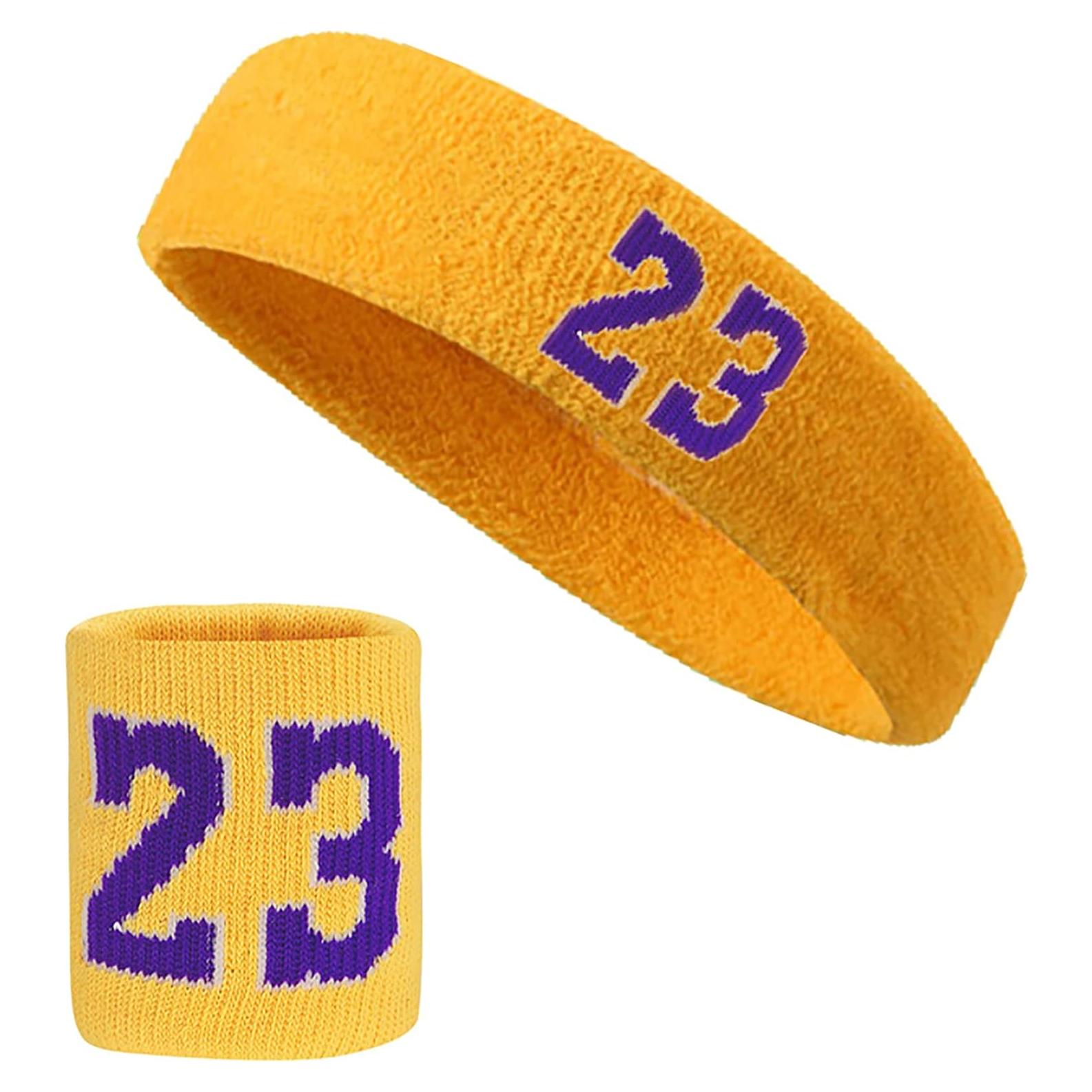 Muñequera de Baloncesto XXPUHFT Amarilla - Bandas de Sudor