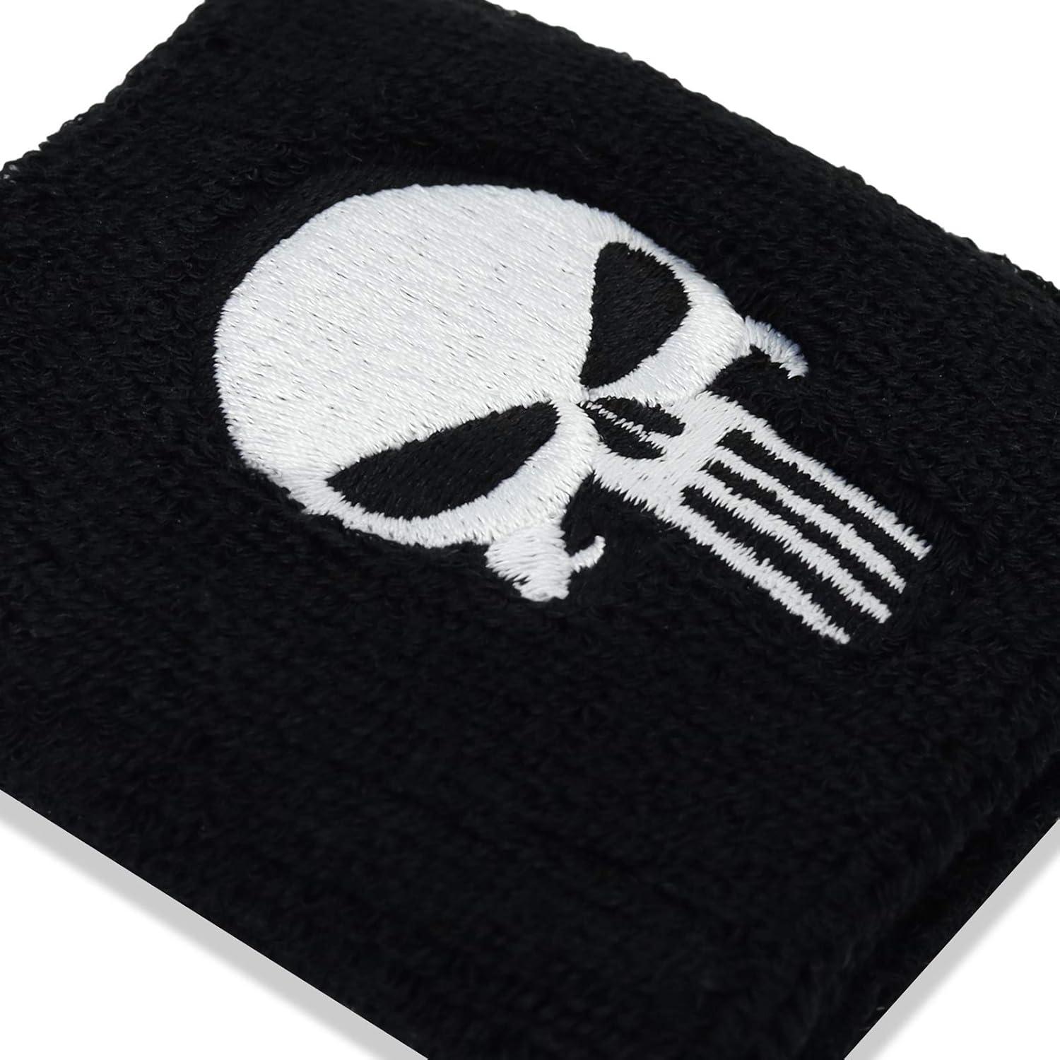 Banda de Sudor Unisex Punisher - EXPRESS-STICKEREI 8x8cm