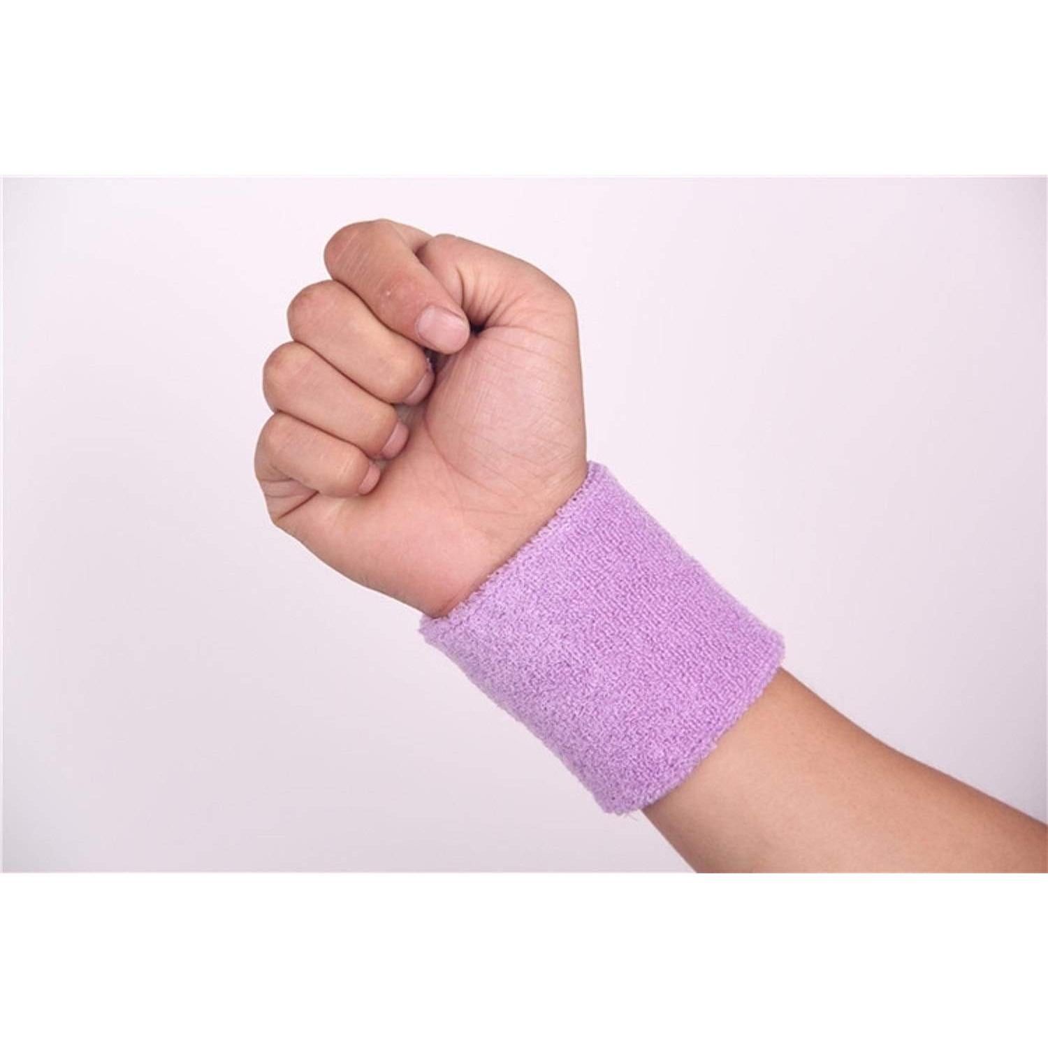 Muñequera Deportiva OLIREXD 12 Pares Algodón Absorbente