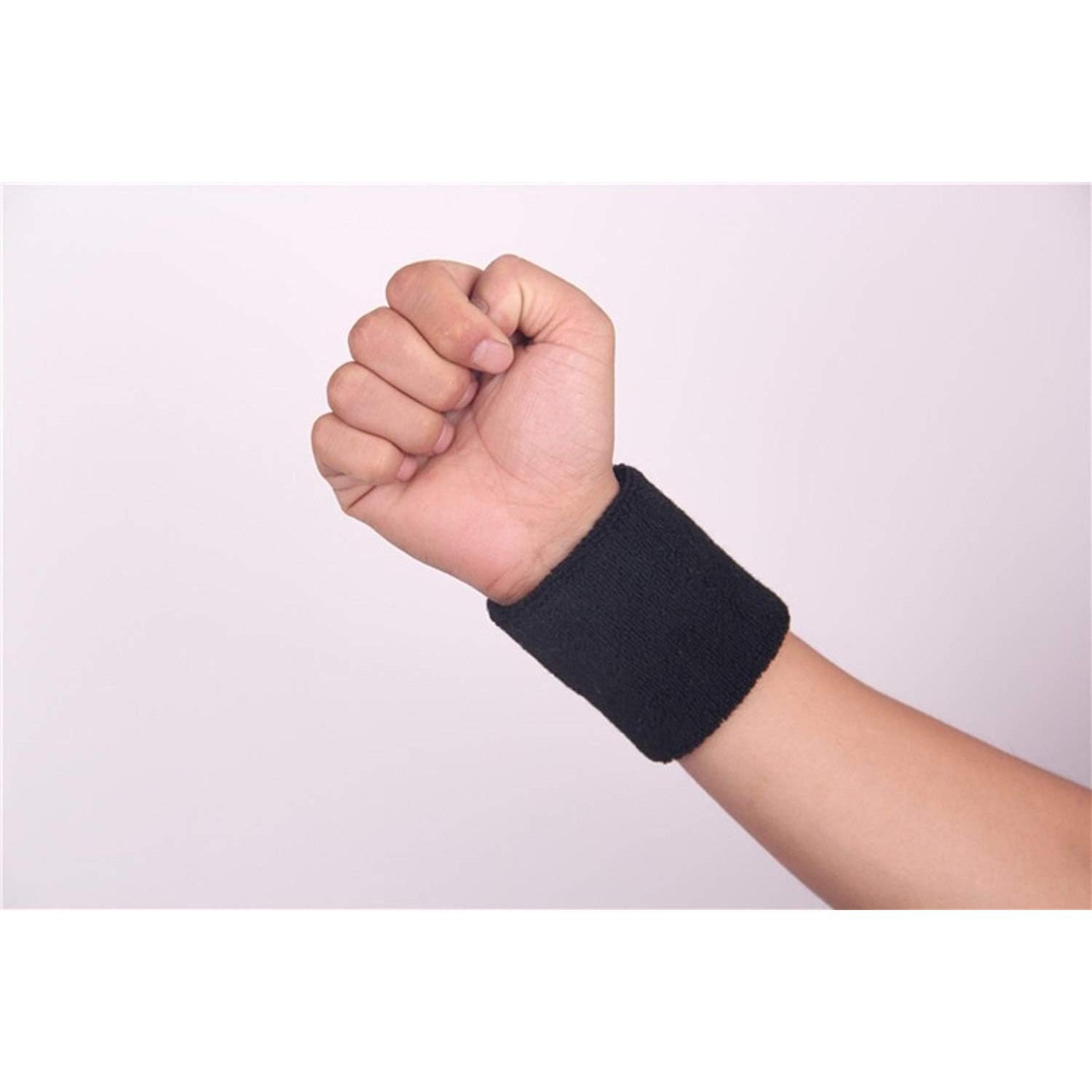 Muñequera Deportiva OLIREXD 12 Pares Algodón Absorbente