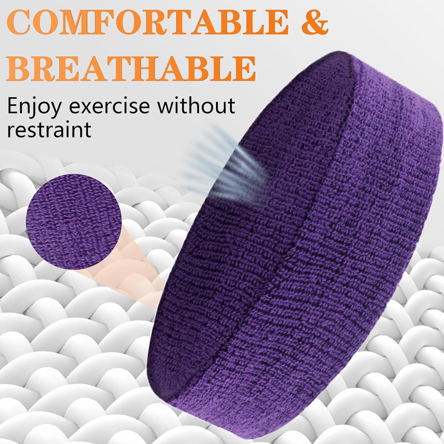 Juego de 6 Bandas para Sudor IMAGERIO - 4 Muñequera y 2 Diademas