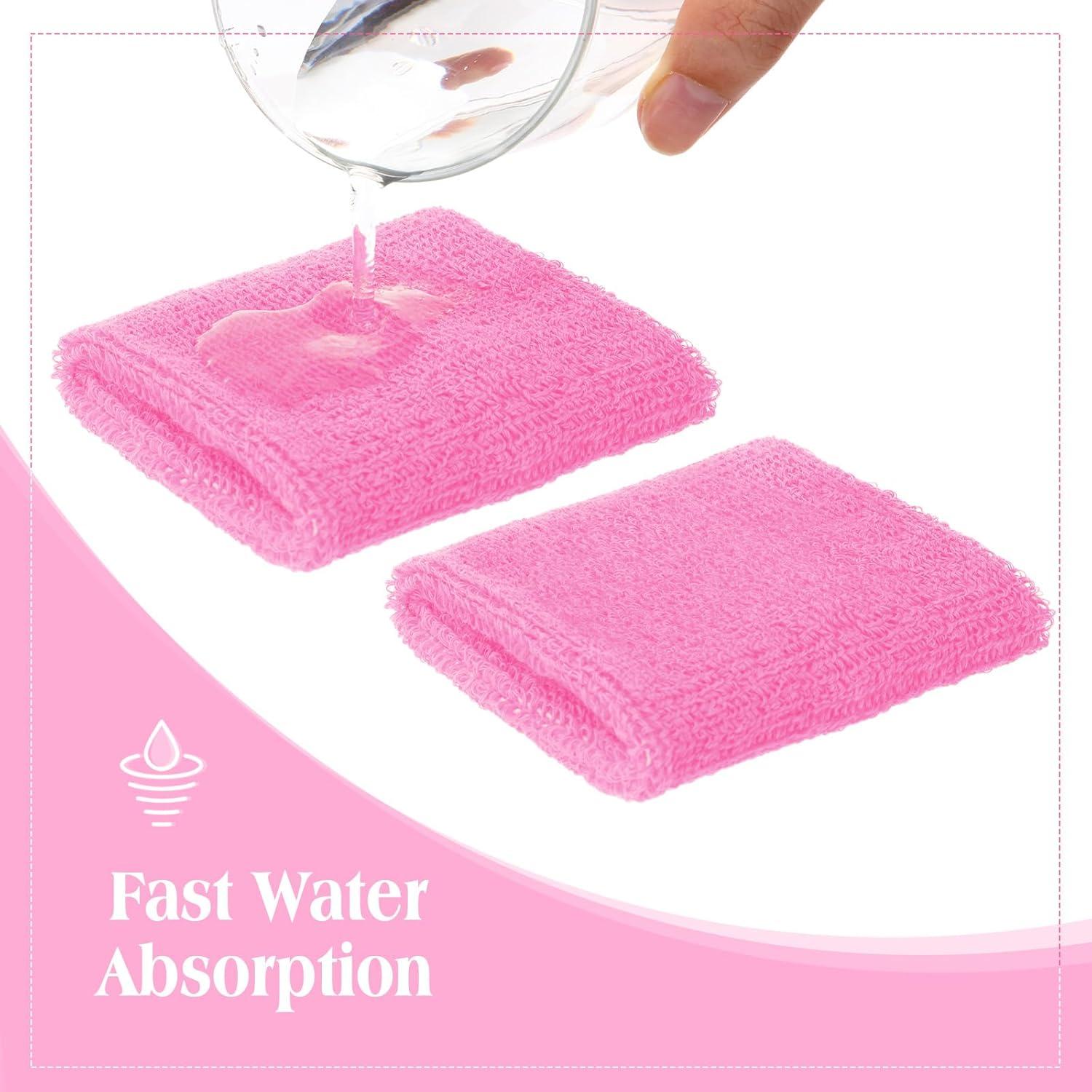 Conjunto de Muñequera y Diadema Deportiva Skylety Rosa 24 Pzas