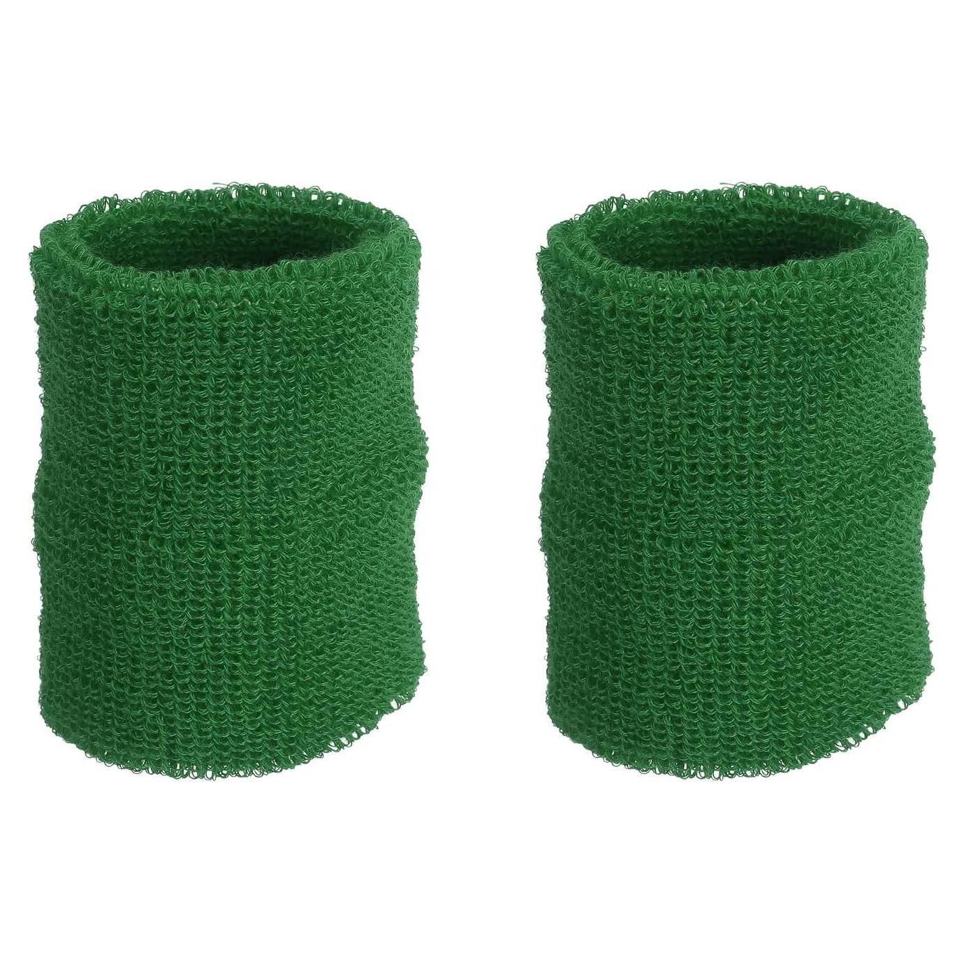 Banda de Muñeca Deportiva PATIKIL Verde Oscuro 10x10 cm 2 Pcs