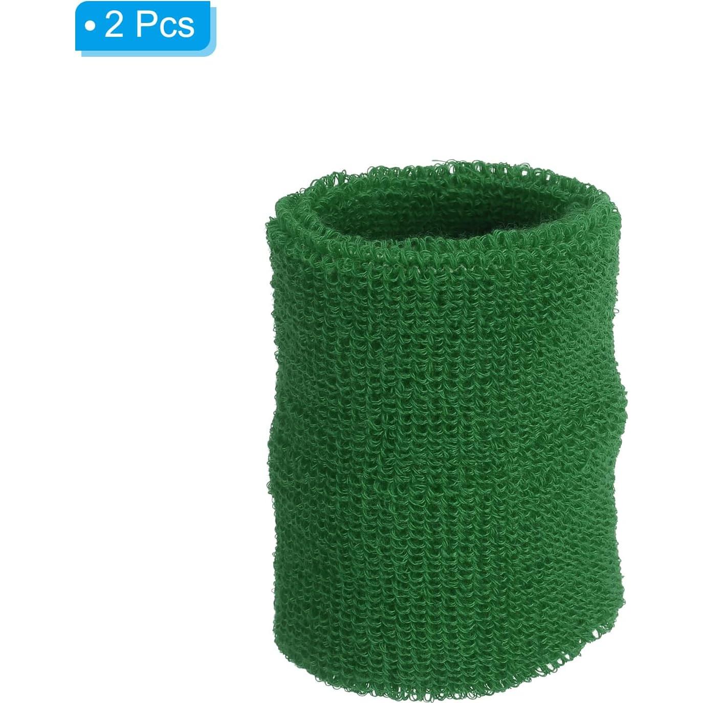 Banda de Muñeca Deportiva PATIKIL Verde Oscuro 10x10 cm 2 Pcs