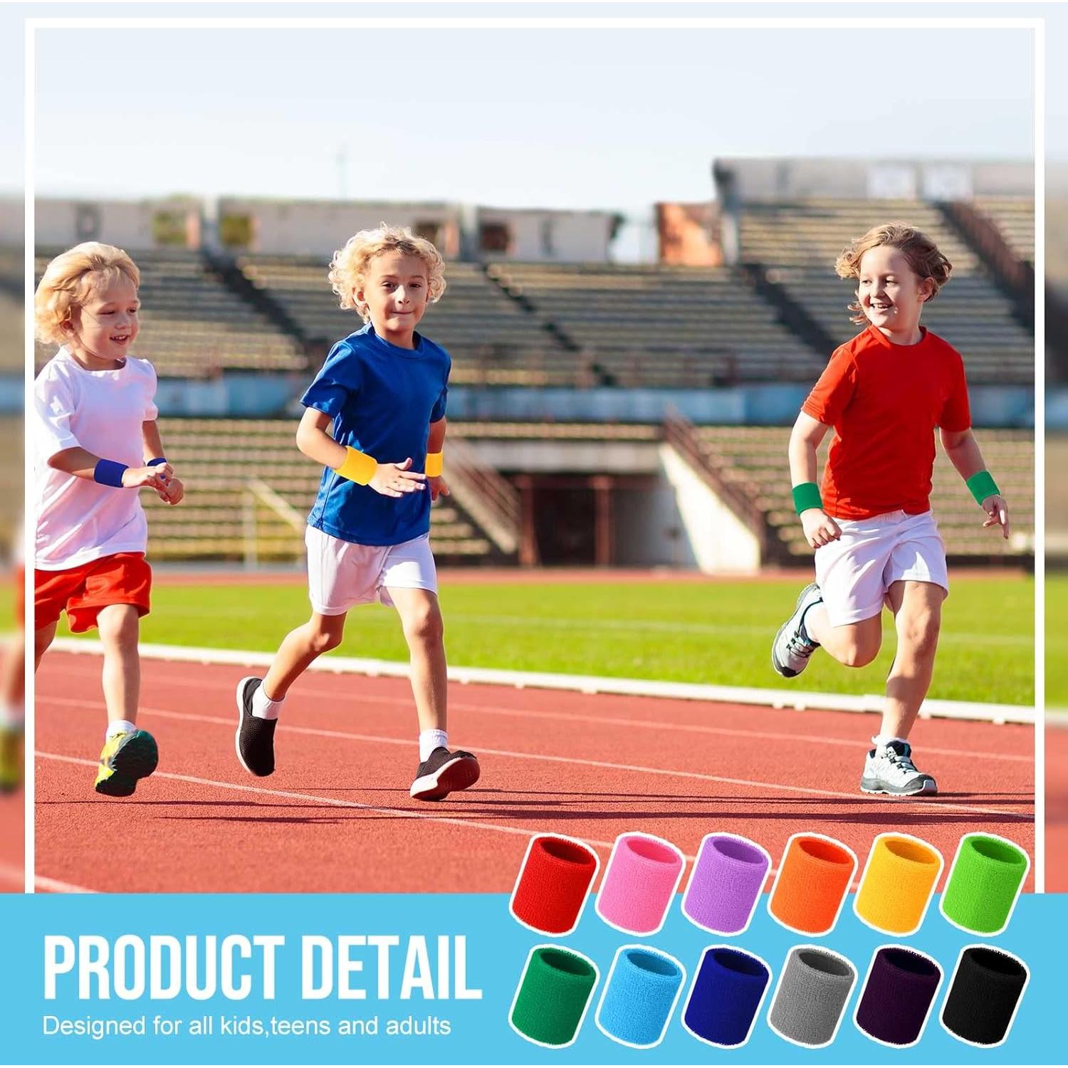 Muñequera de Algodón Sosation 100 Piezas Deportivas Unisex