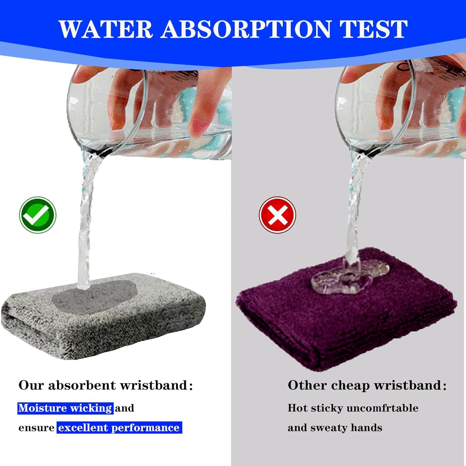 Banda de Sudor para Muñeca IMAGERIO 15 cm - Paquete de 4 Violeta