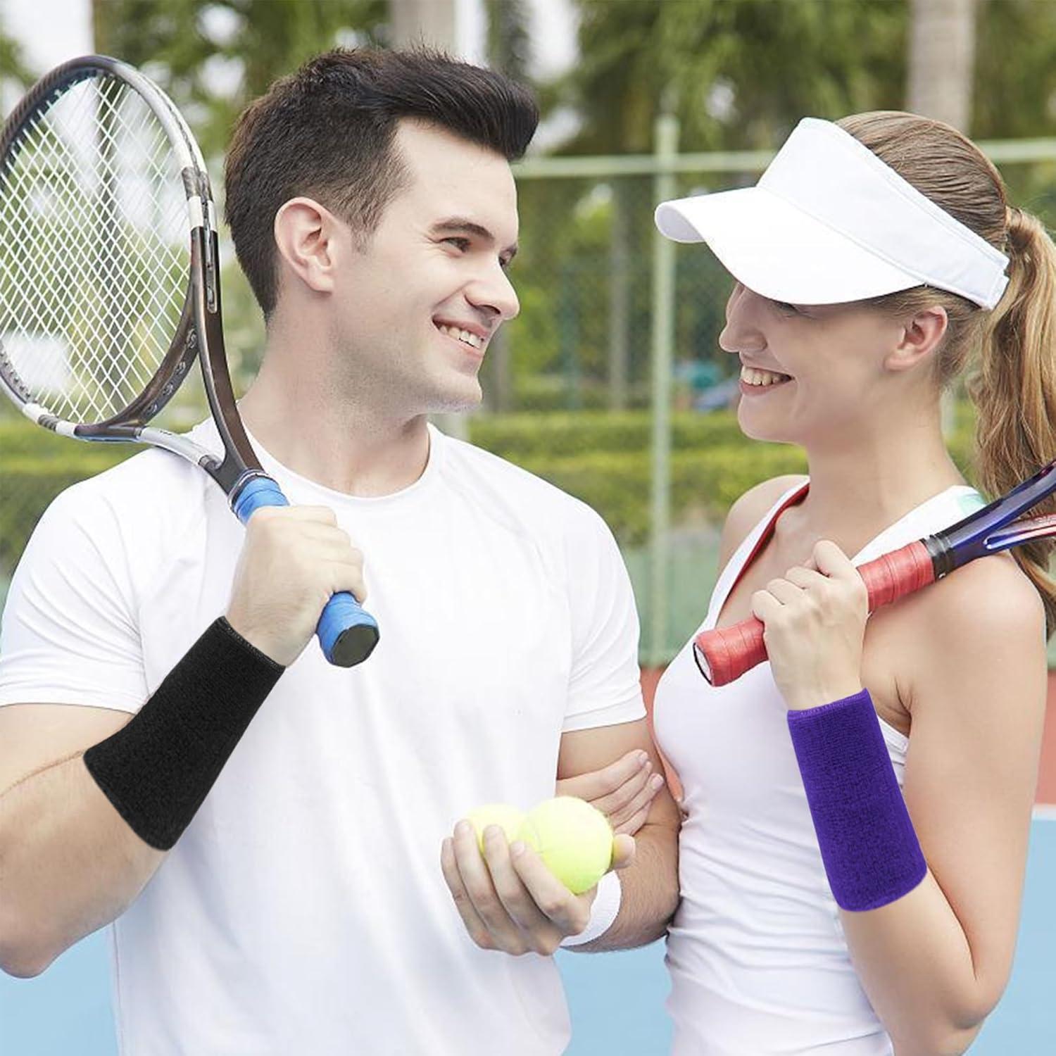 Banda de Sudor para Muñeca IMAGERIO 15 cm - Paquete de 4 Violeta